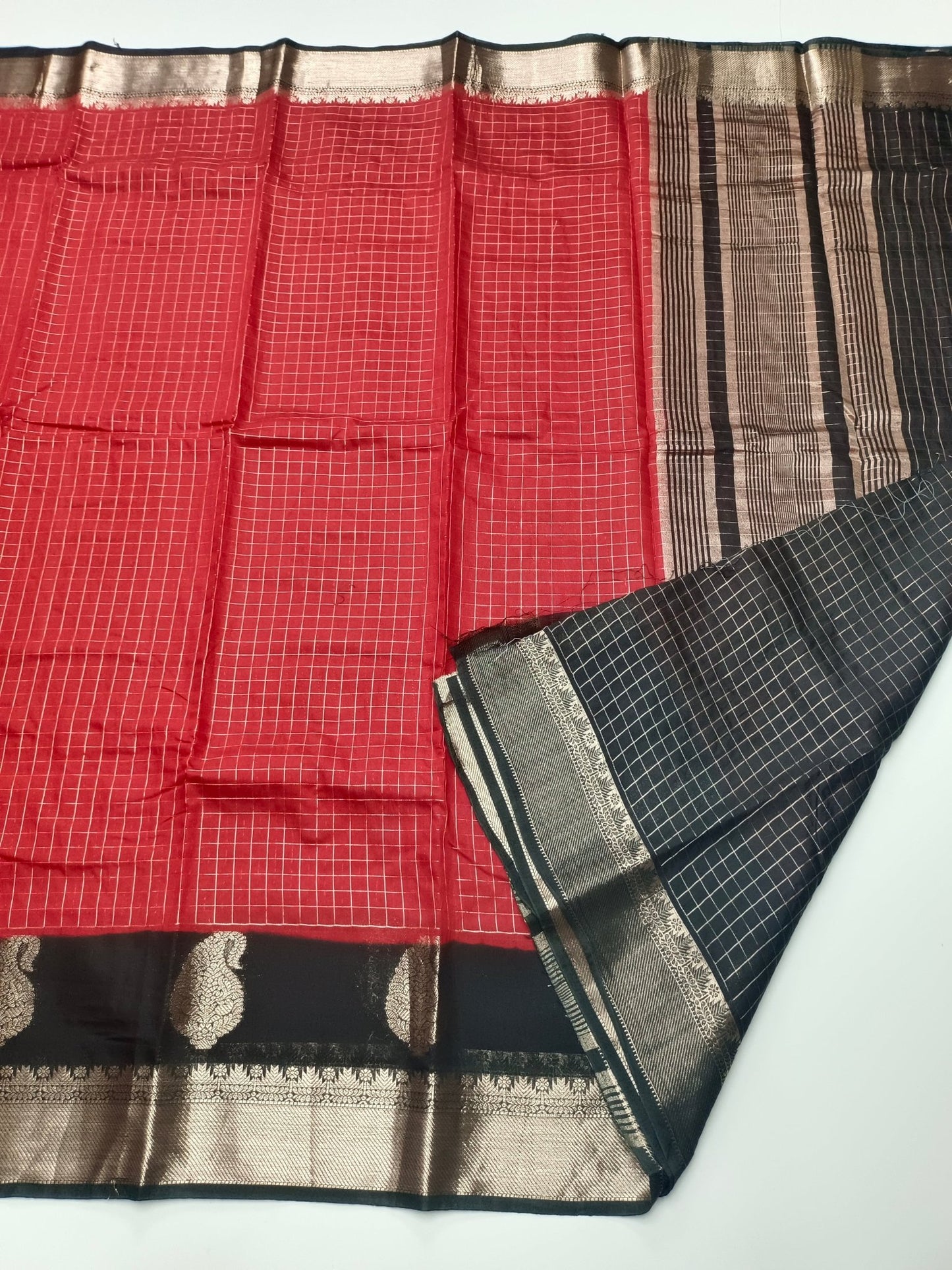FANCY CHANDERI COTTON SAREE - B S CHANNABASAPPA & SONS