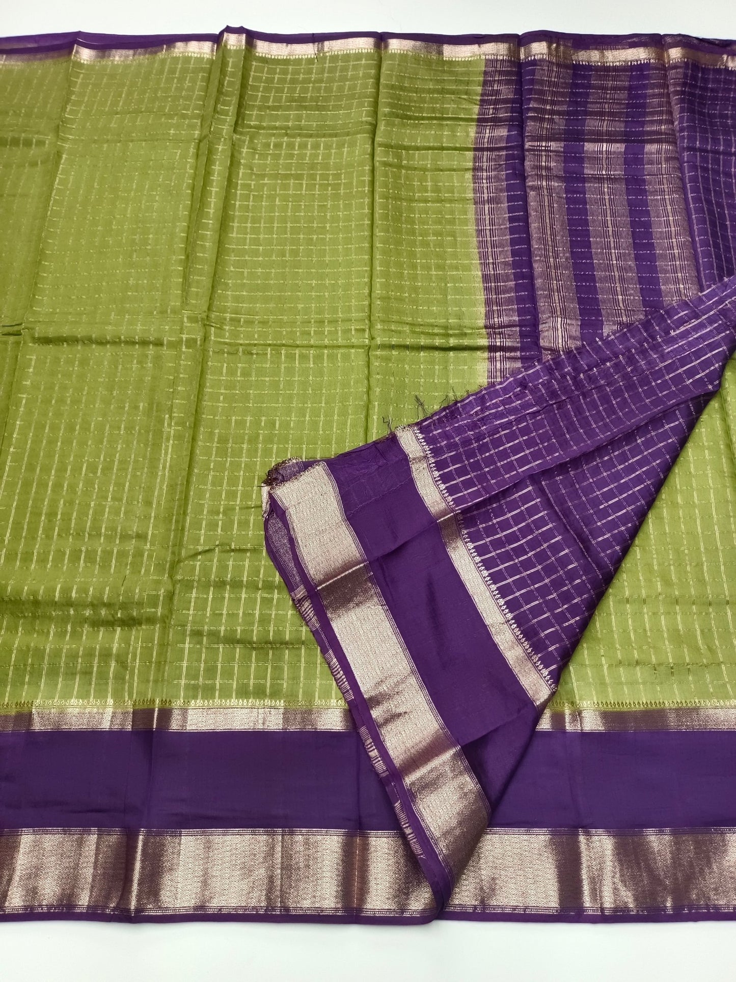 FANCY CHANDERI COTTON SAREE - B S CHANNABASAPPA & SONS
