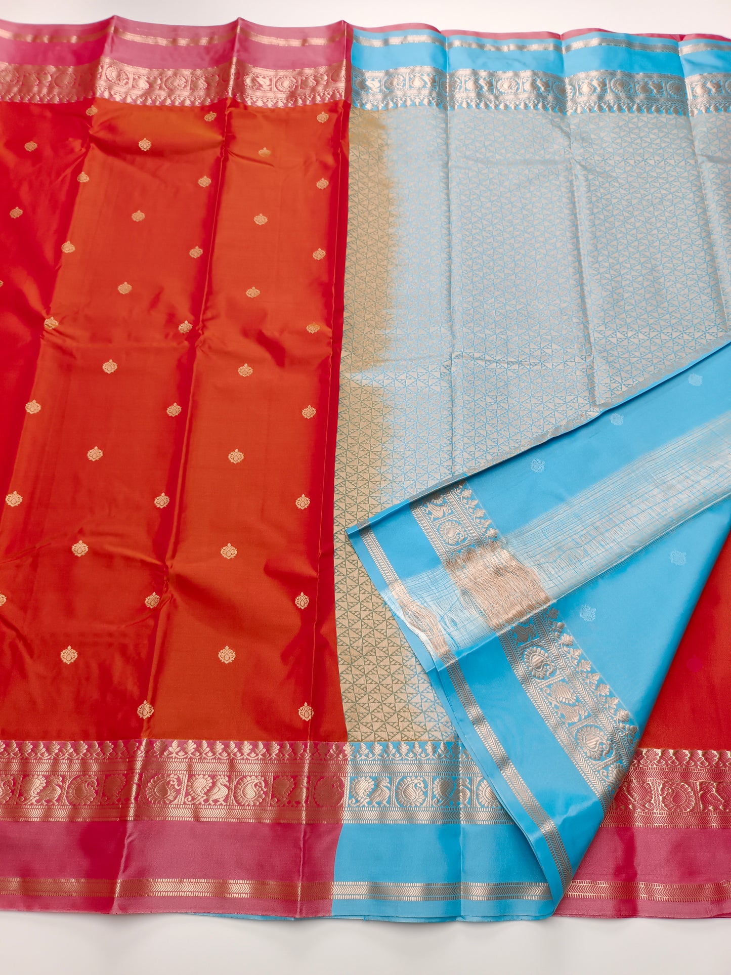KANCHIPURAM SEMI SILK SAREE