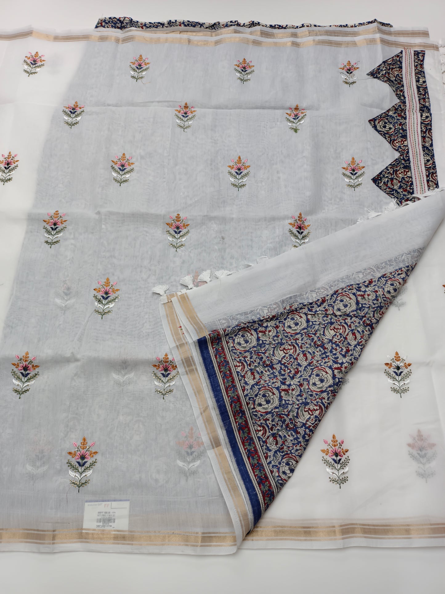 FANCY LENIN COTTON SAREE