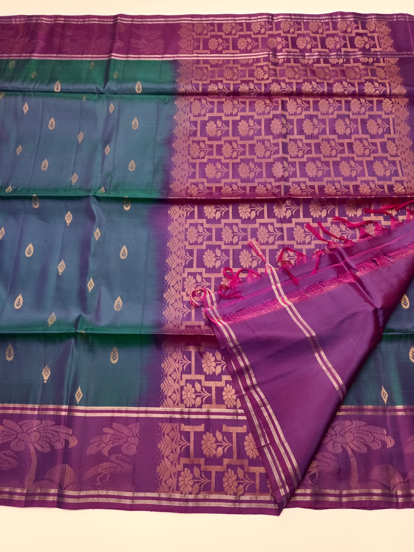 KANCHIPURAM SEMI SILK SAREE