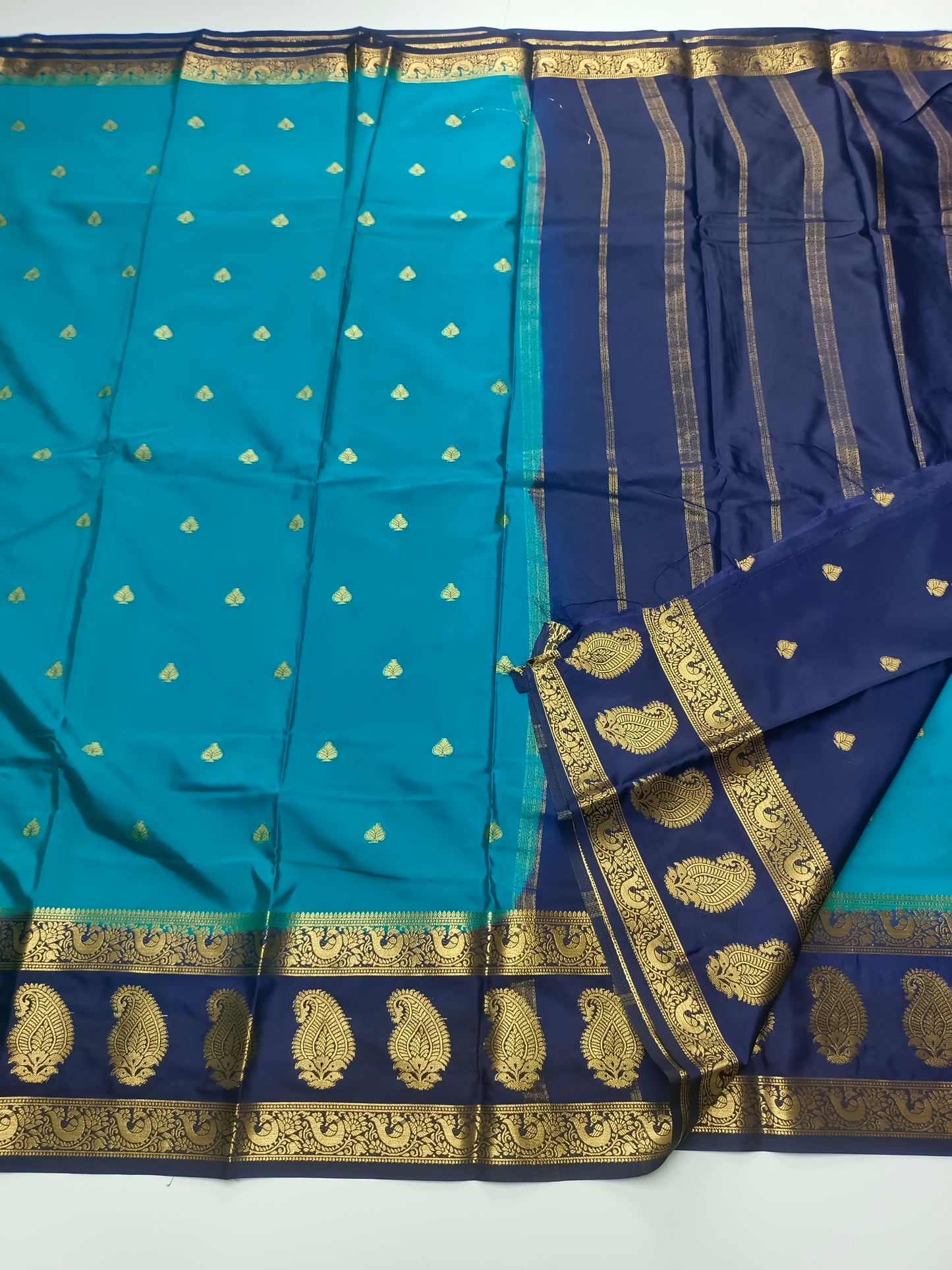 SEMI CRPE SILK SAREE