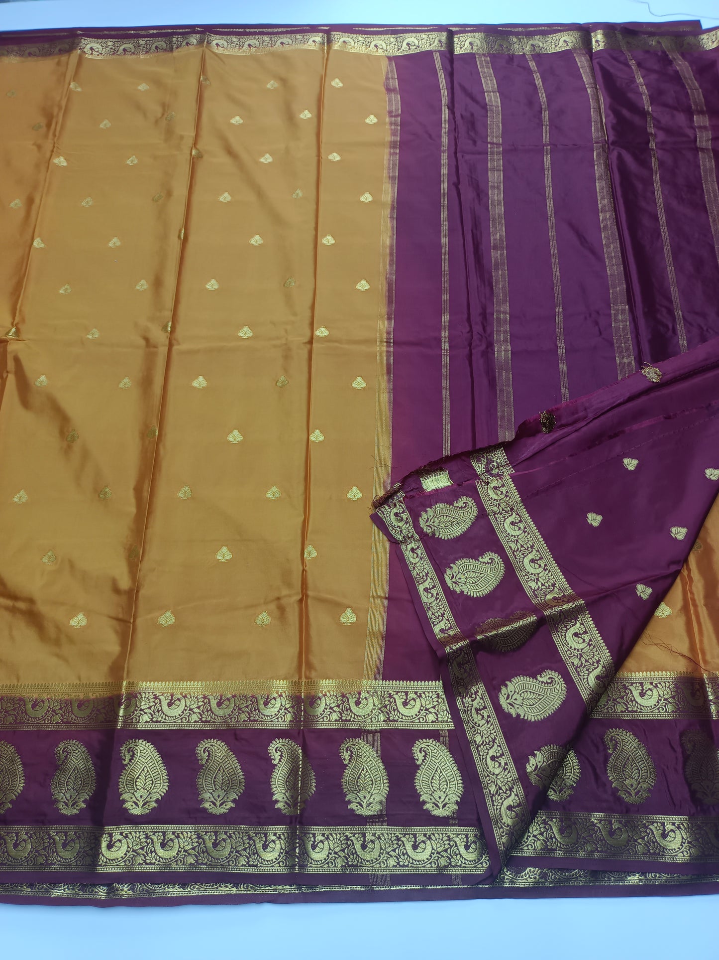 SEMI CRPE SILK SAREE