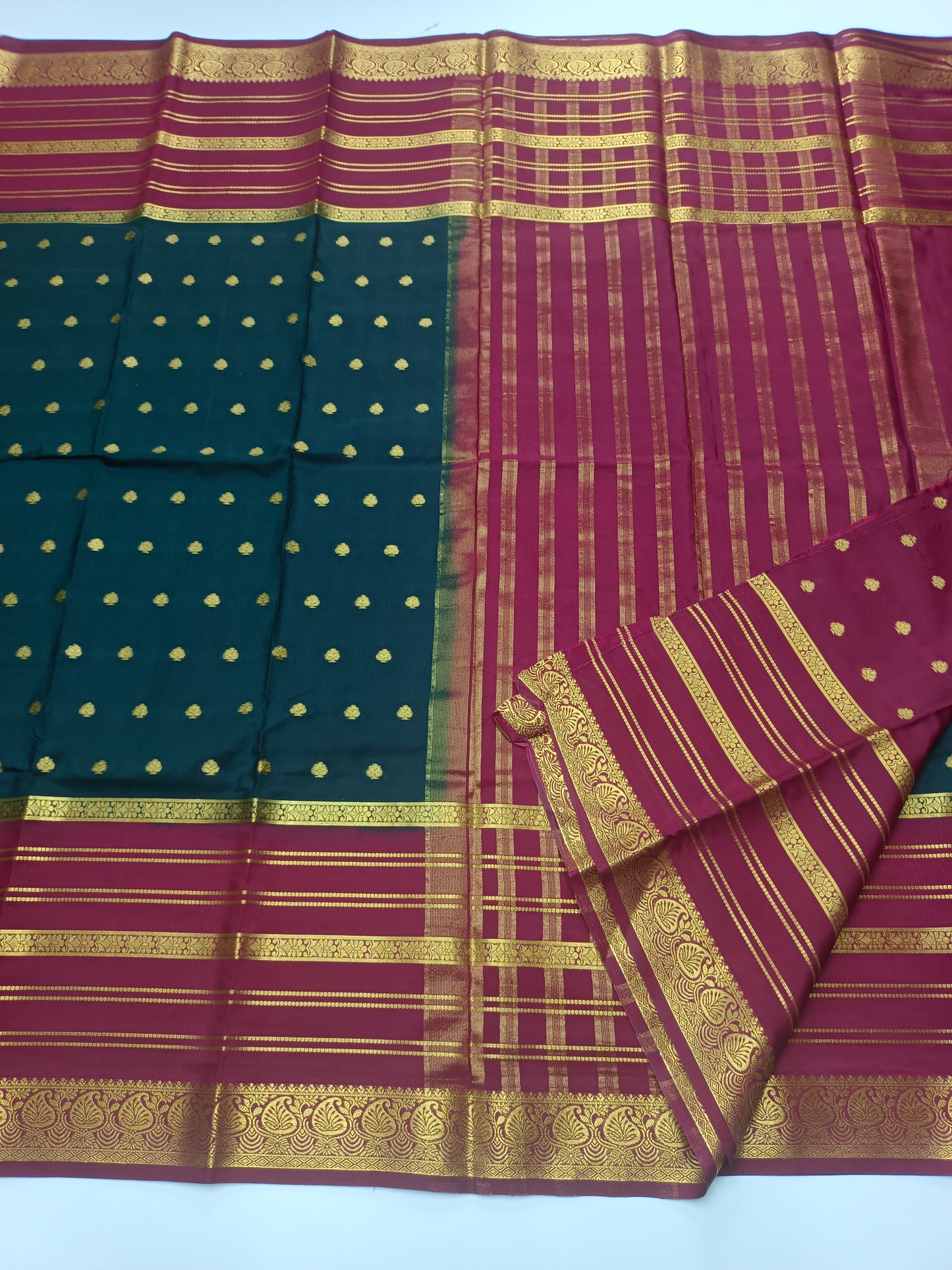 SEMI CRPE SILK SAREE