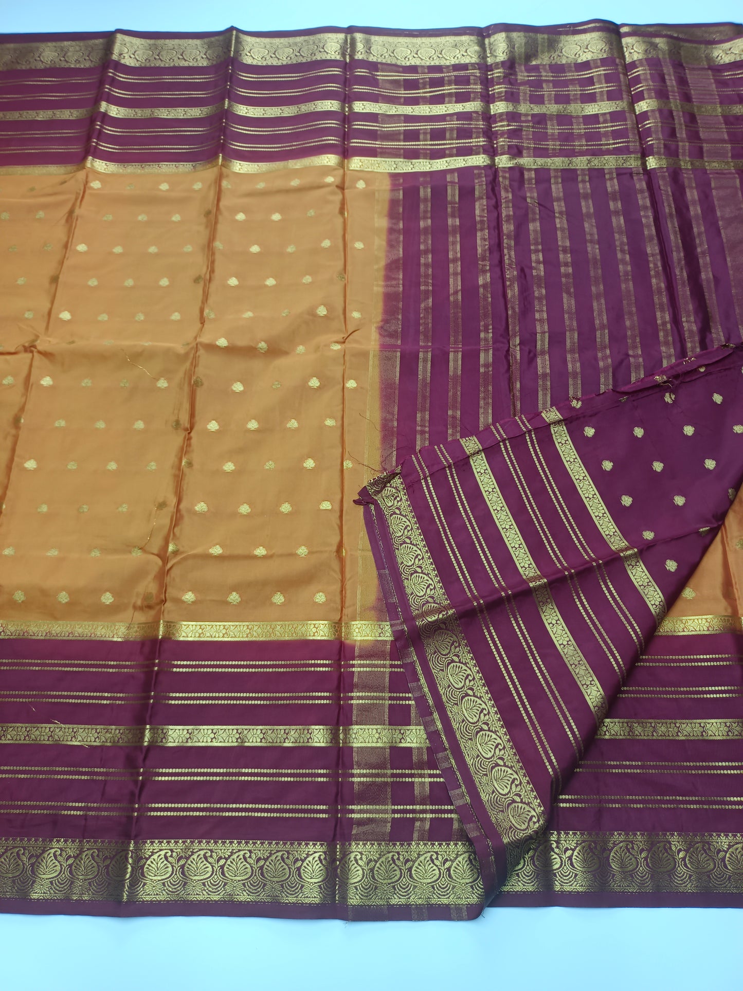 SEMI CRPE SILK SAREE