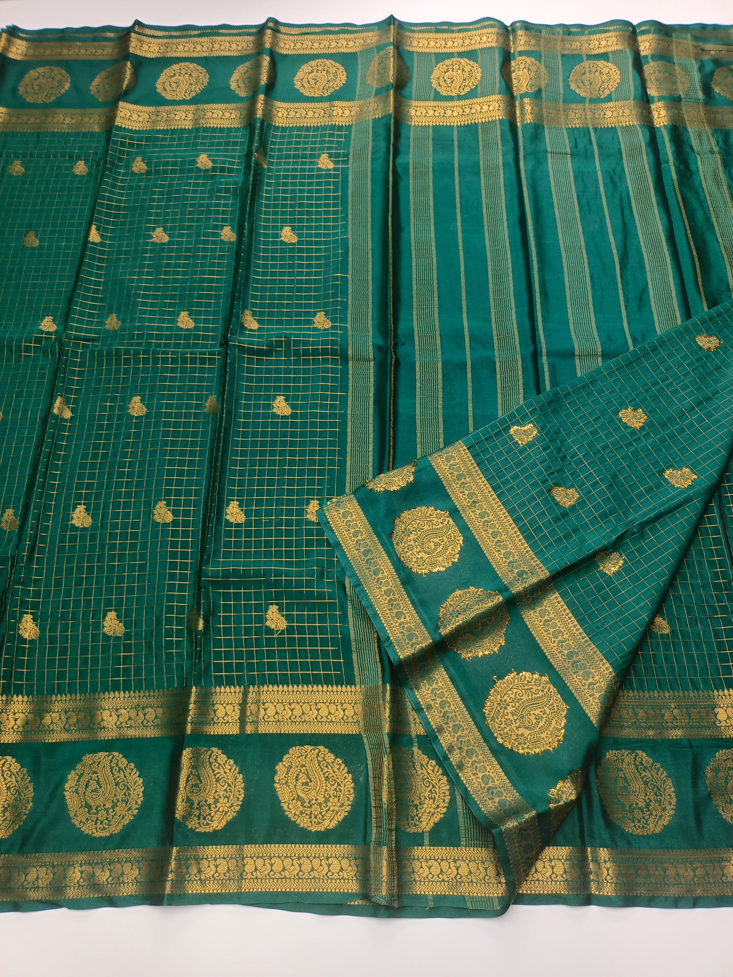 SEMI CRPE SILK SAREE