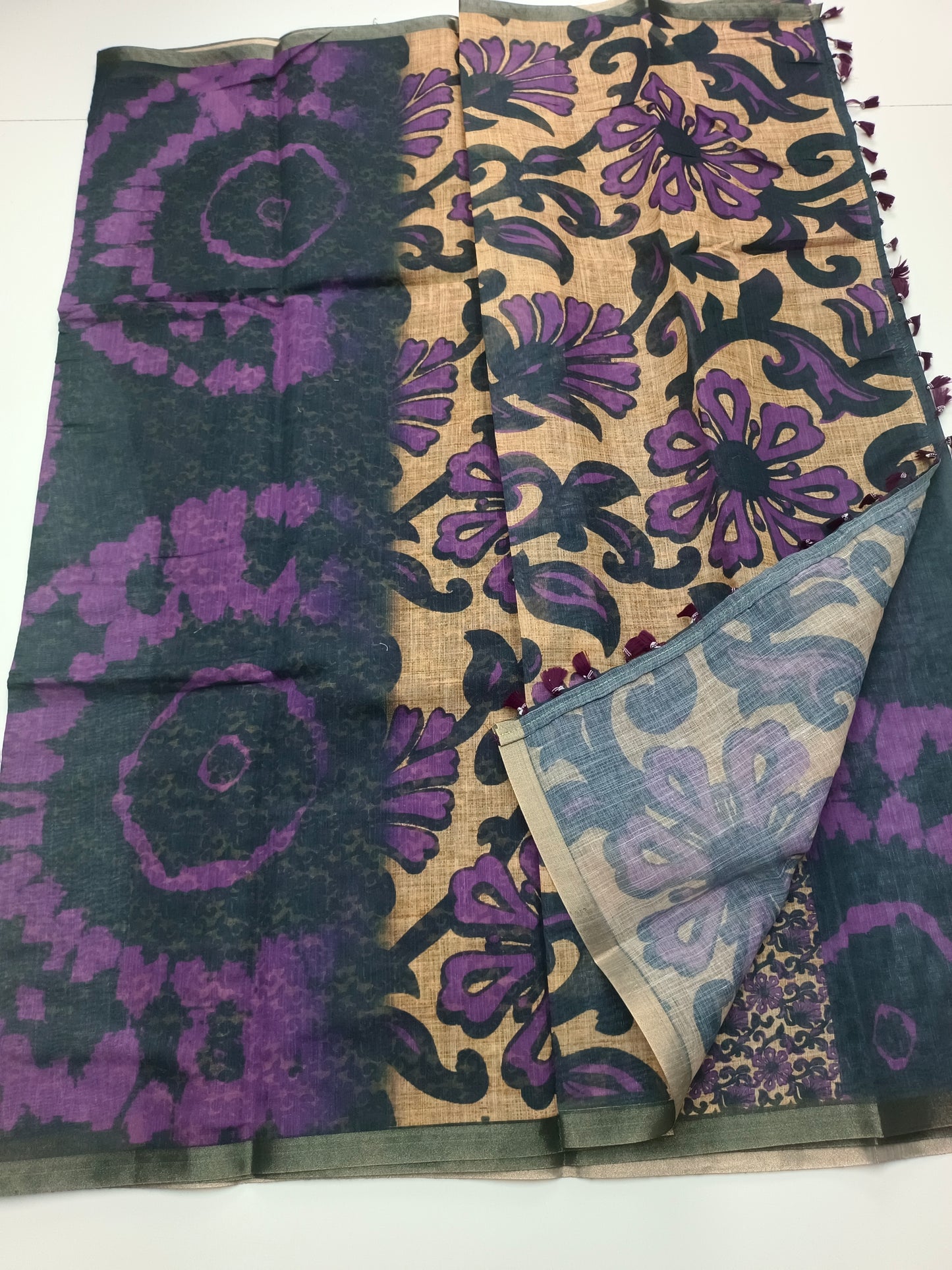 FANCY LENIN COTTON SAREE