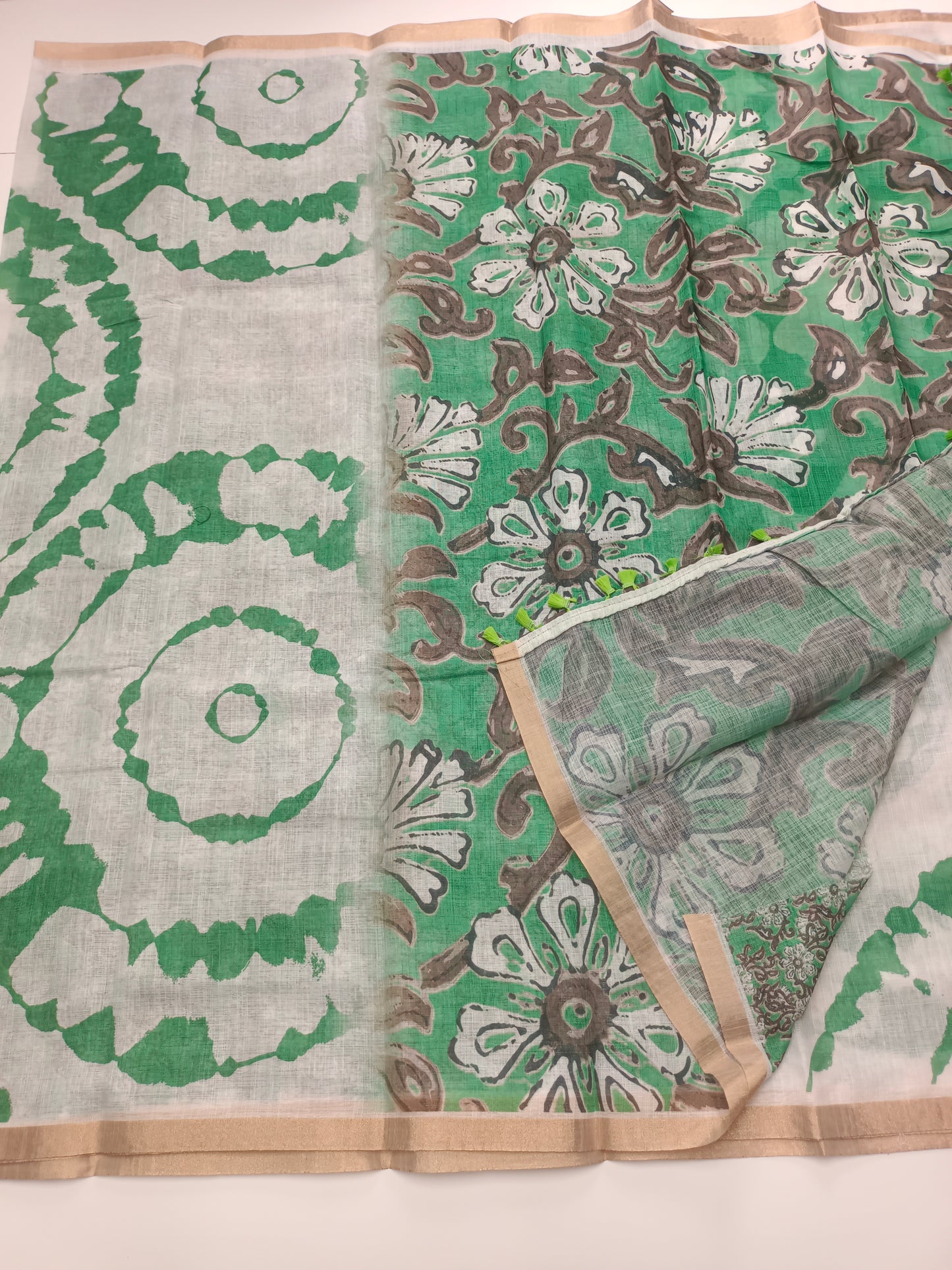 FANCY LENIN COTTON SAREE