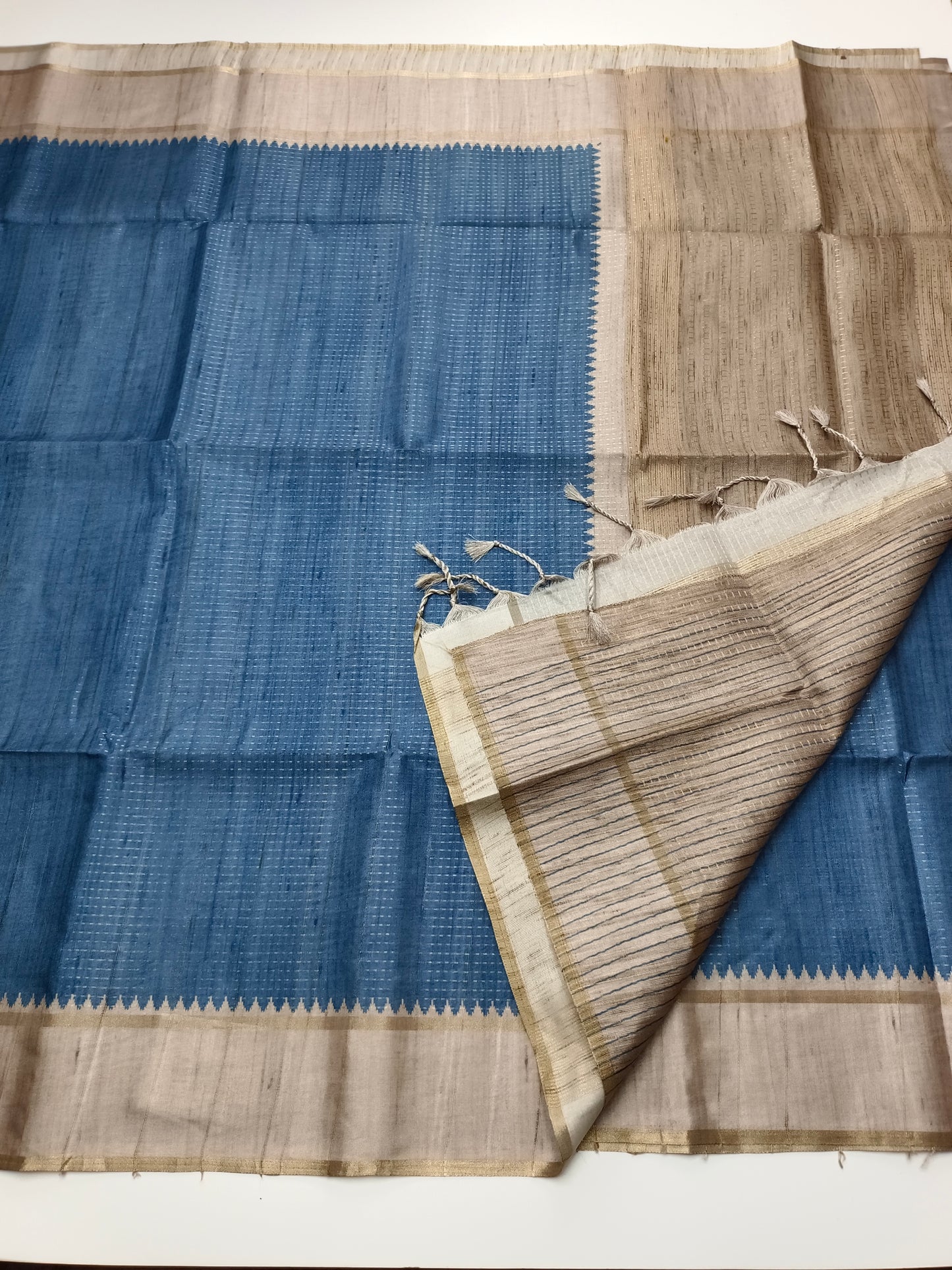 FANCY MATKA TUSSER SILK SAREE