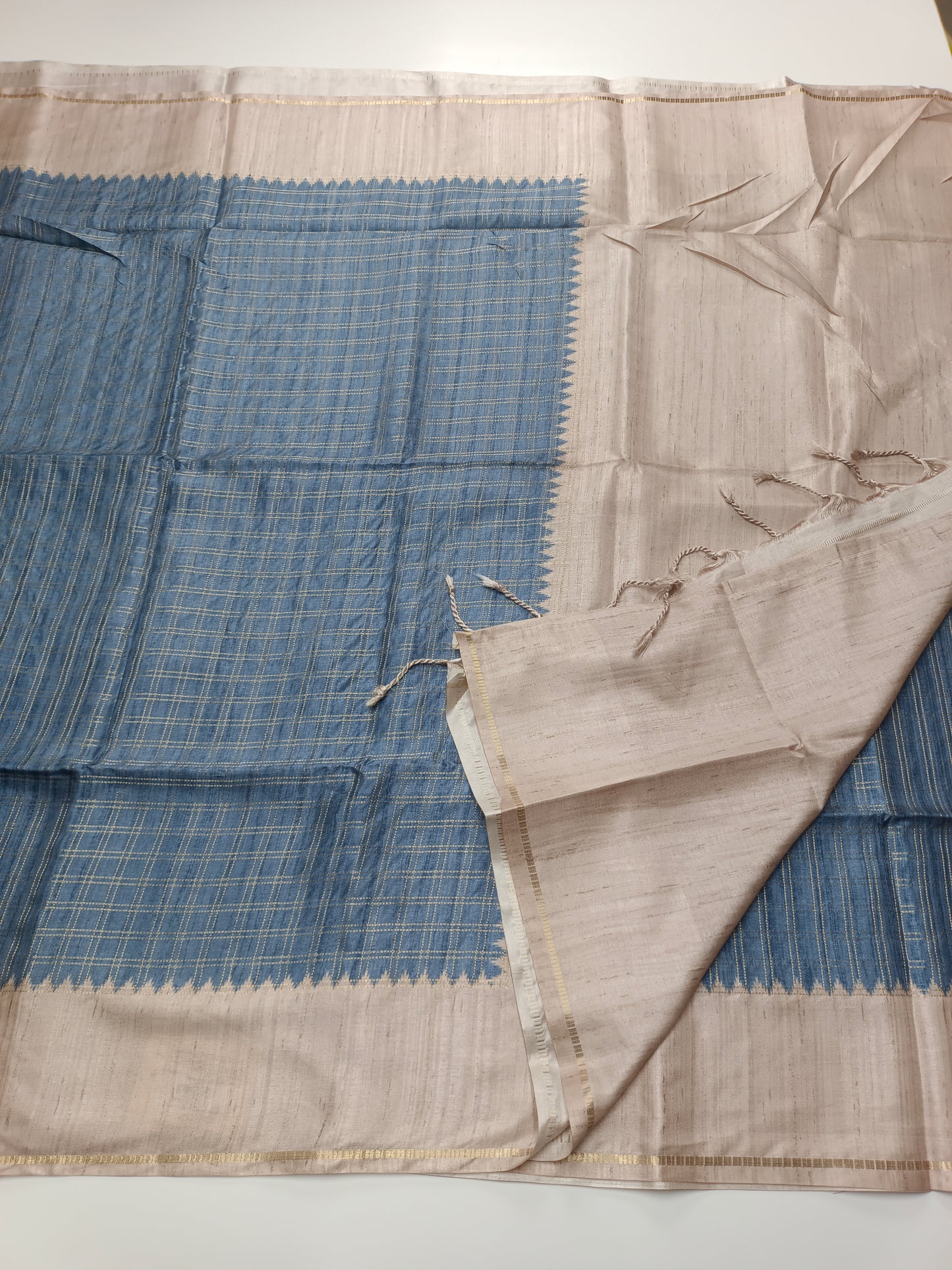 FANCY MATKA TUSSER SILK SAREE