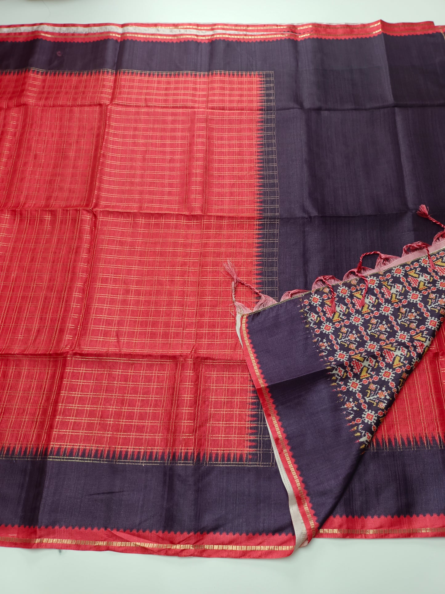 FANCY MATKA TUSSER SILK SAREE