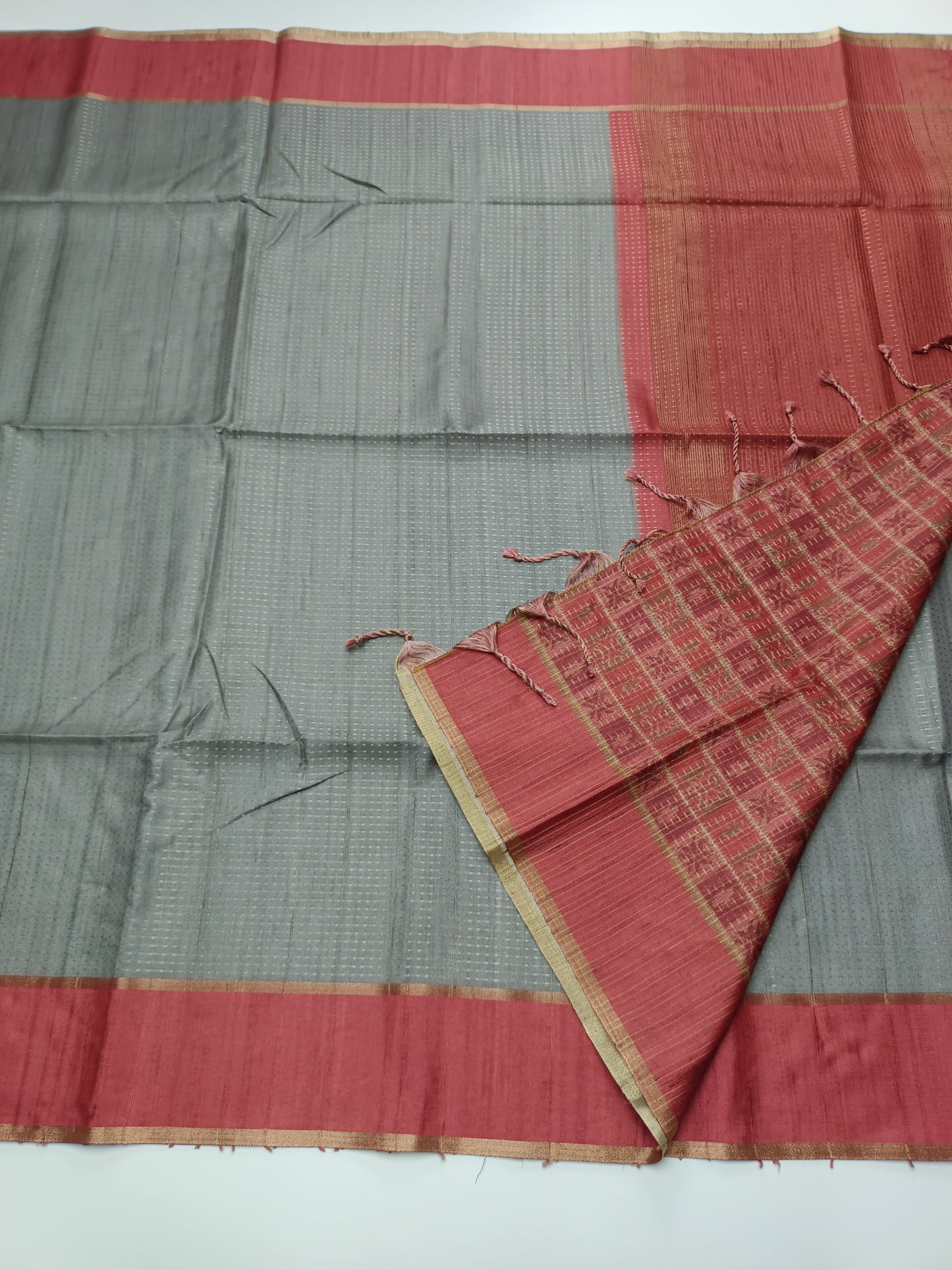 FANCY MATKA TUSSER SILK SAREE