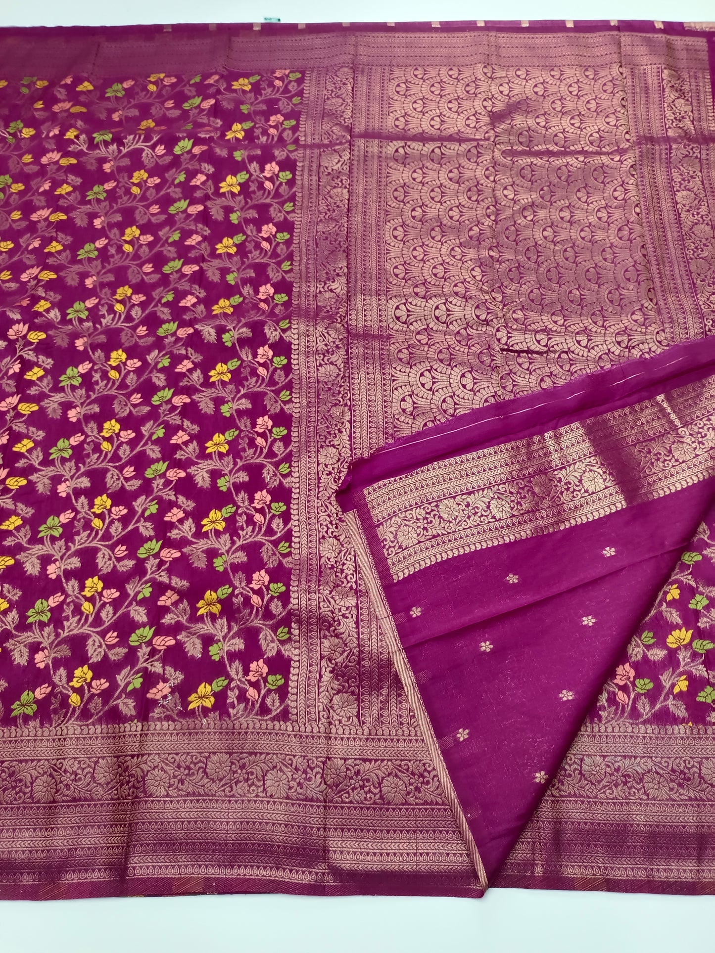 FANCY MEENA WORK SAREE