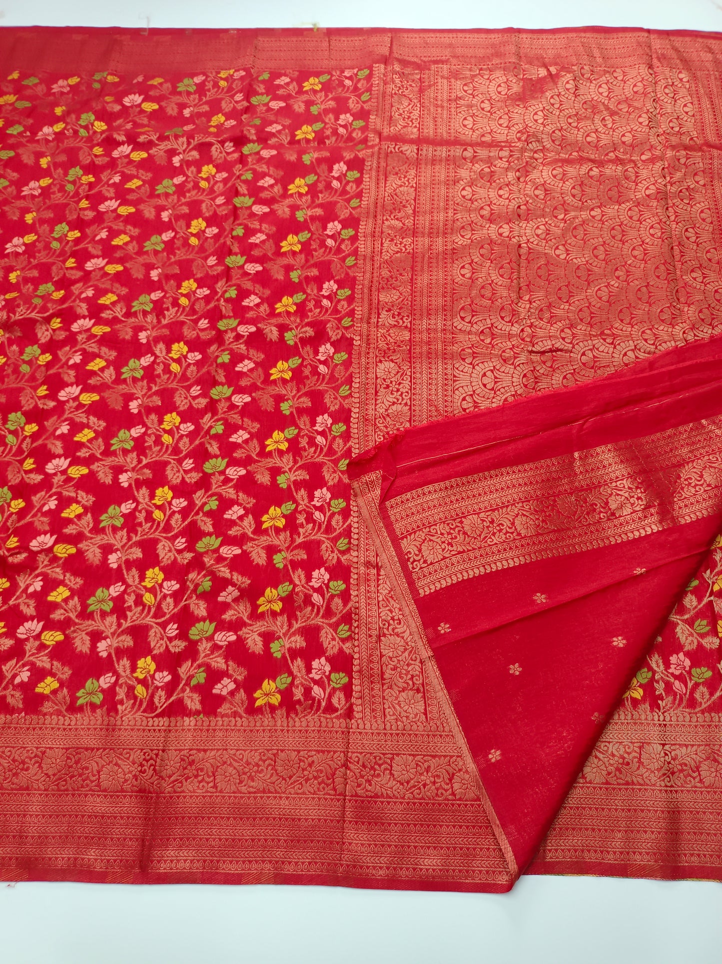 FANCY MEENA WORK SAREE