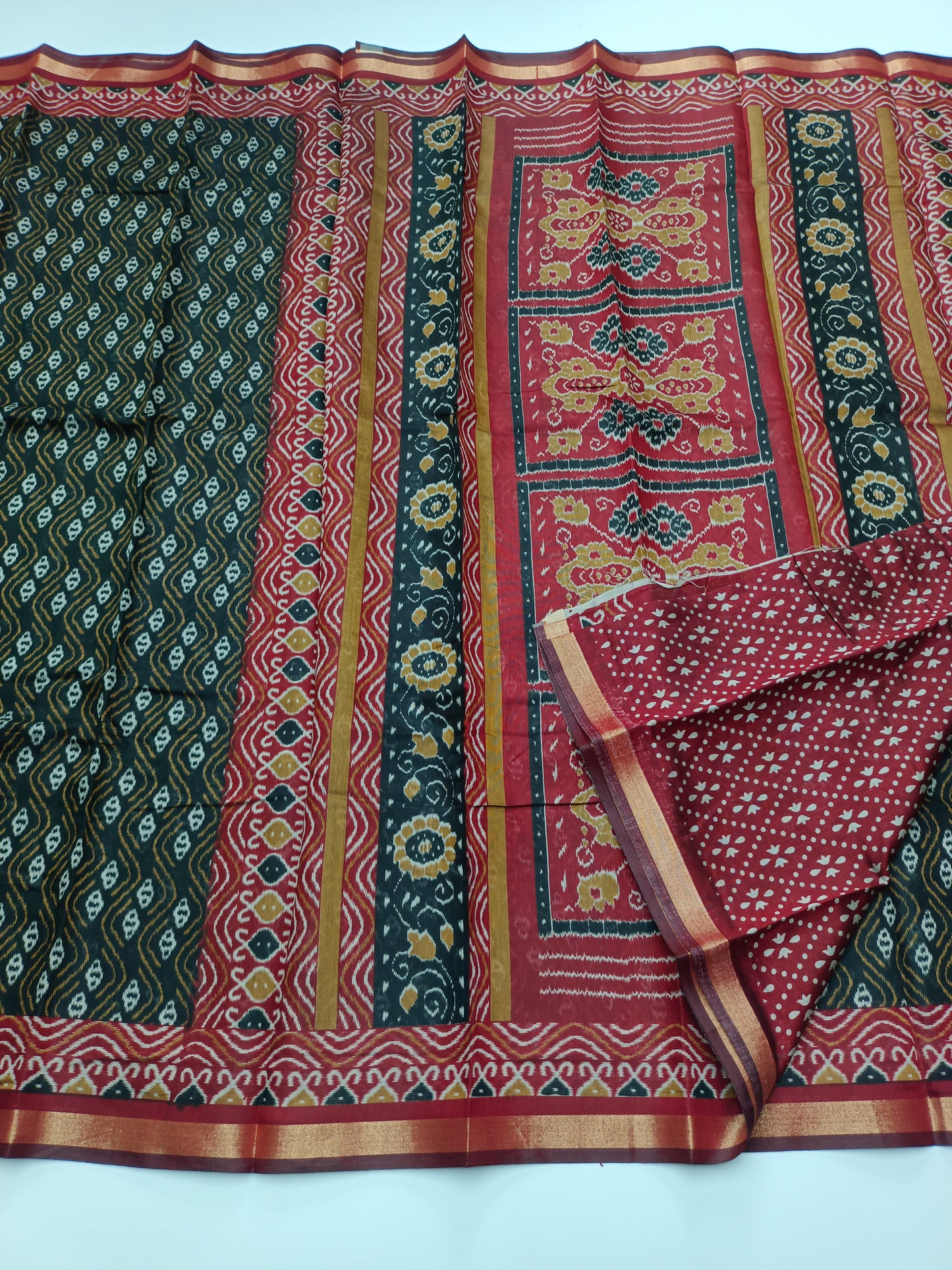 FANCY PRINTED COTTON SAREE