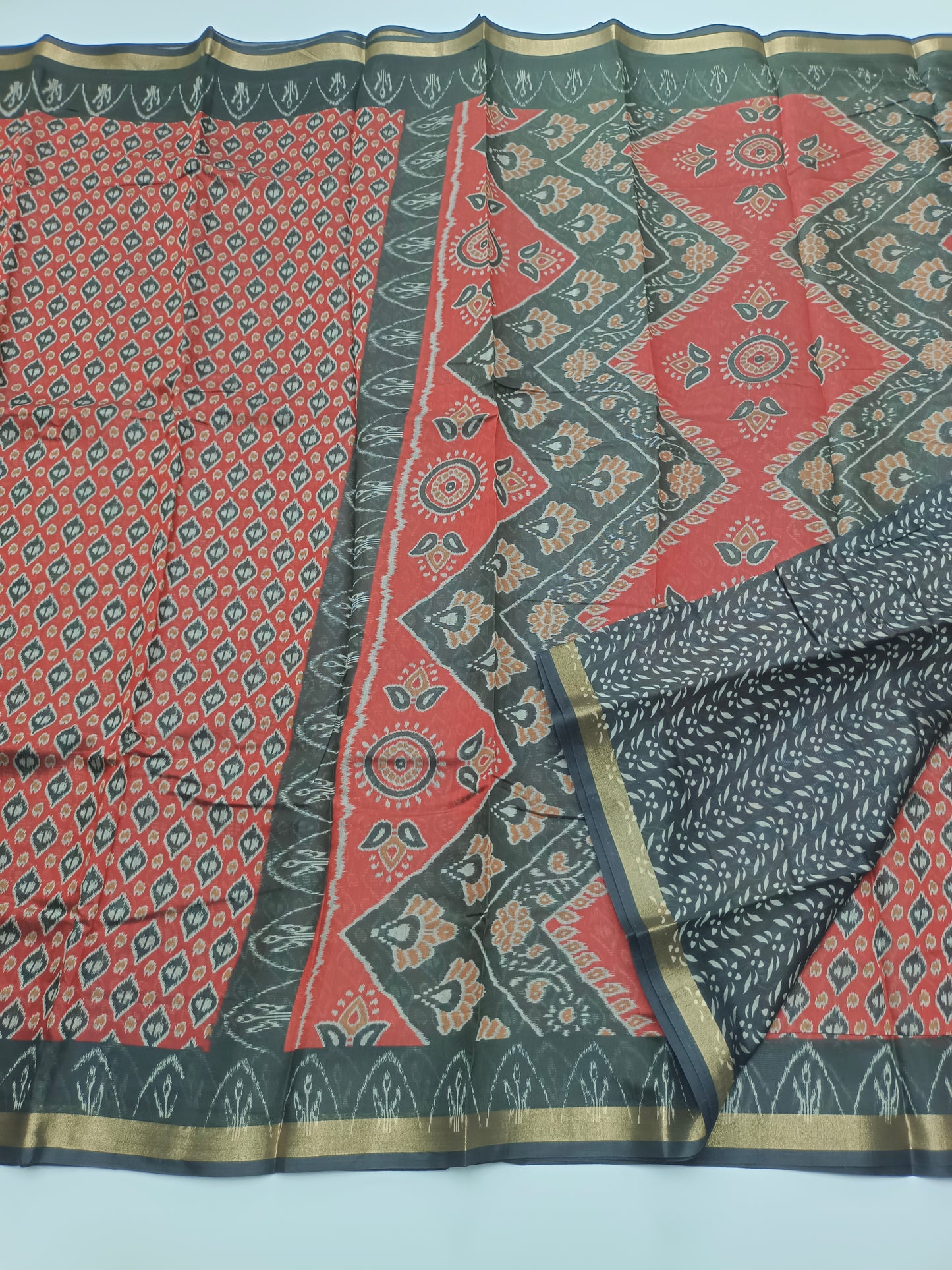 FANCY PRINTED COTTON SAREE