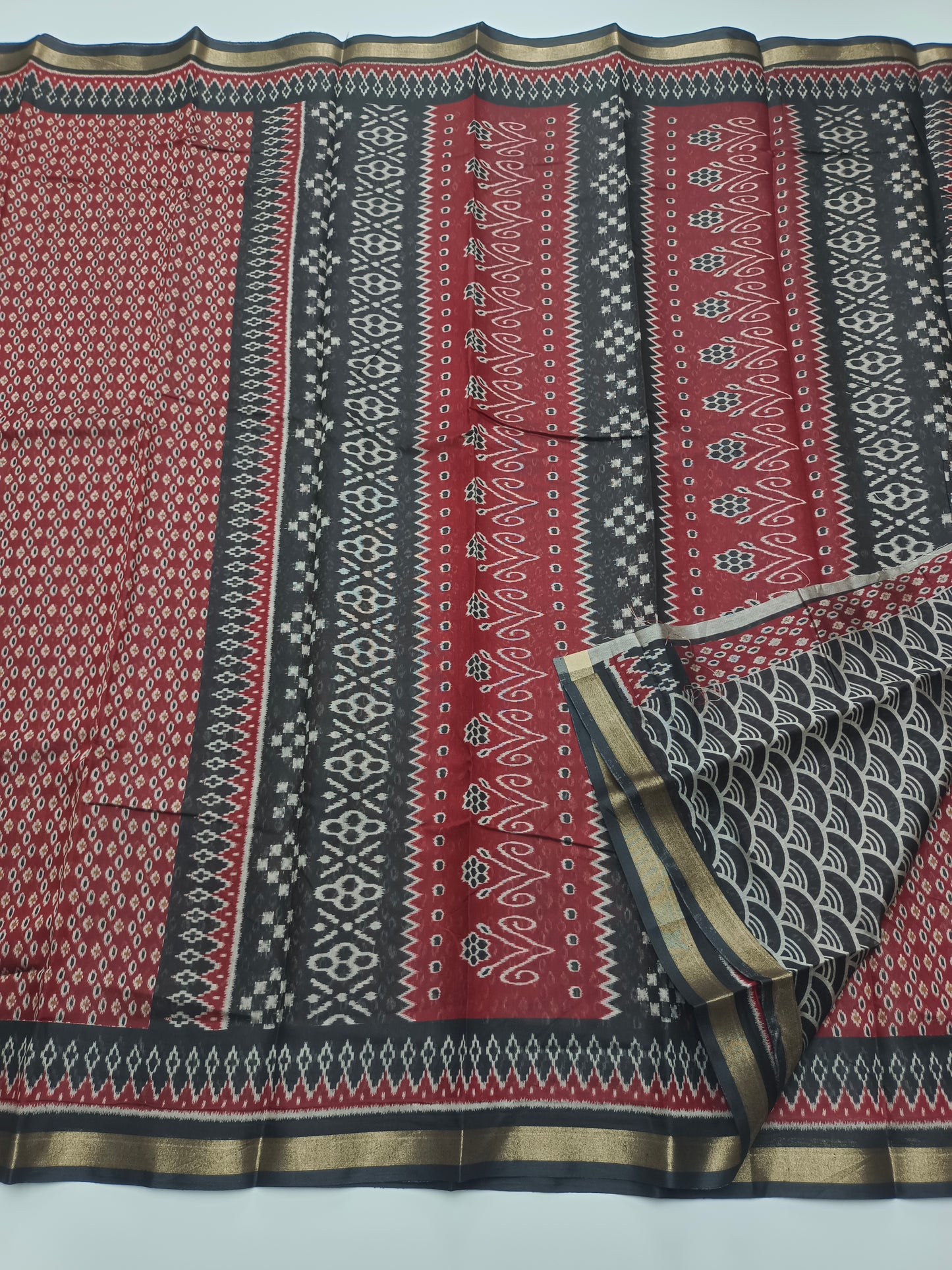 FANCY PRINTED COTTON SAREE