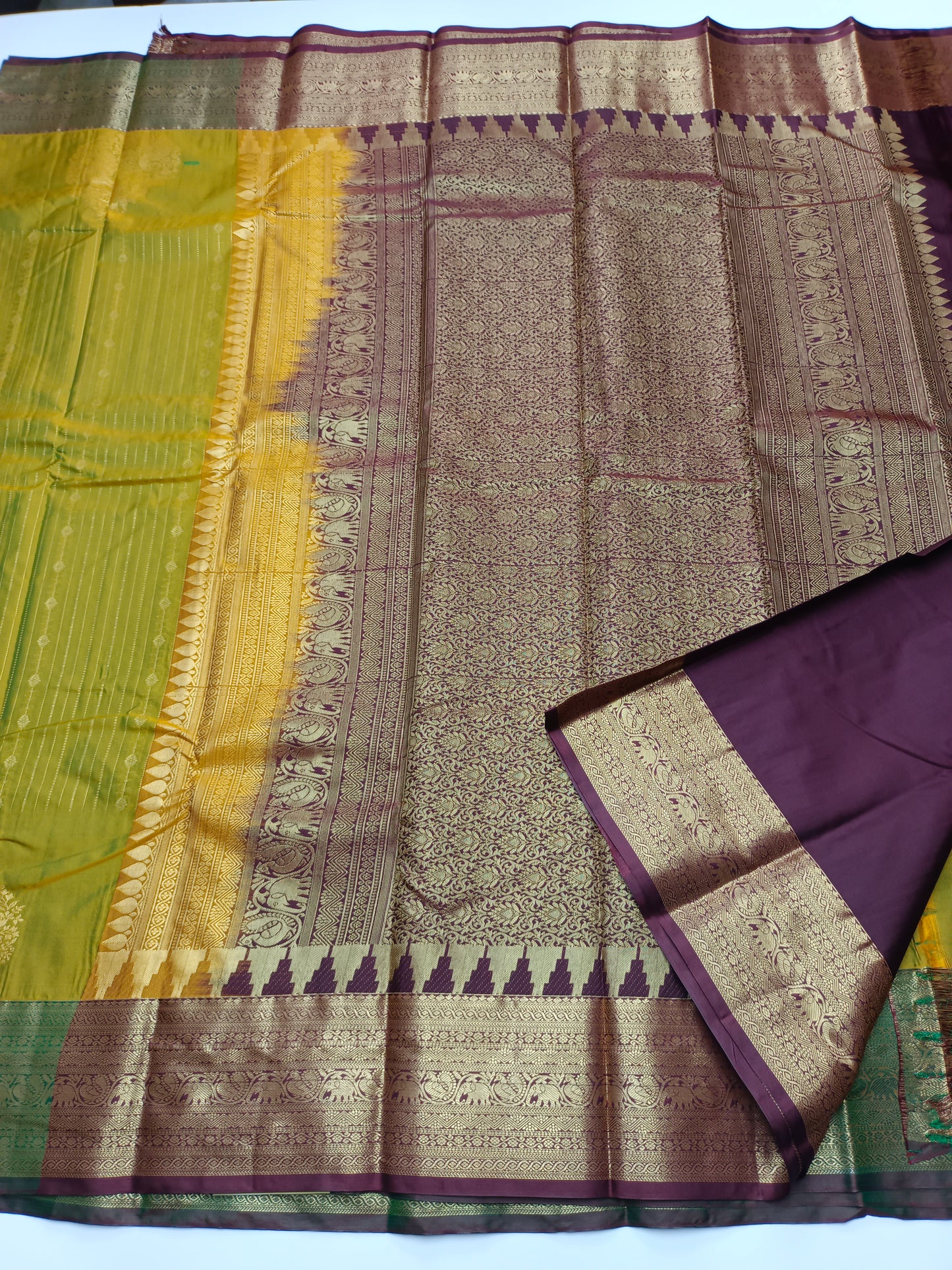 KANCHIPURAM SEMI SILK SAREE
