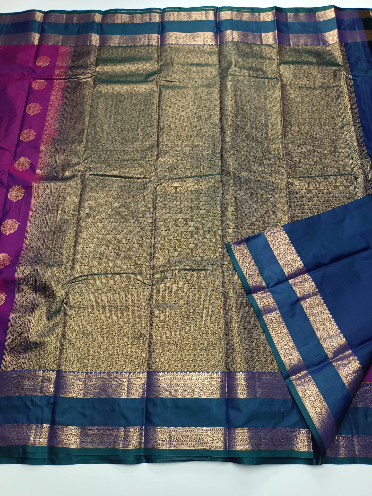 KANCHIPURAM SEMI SILK SAREE