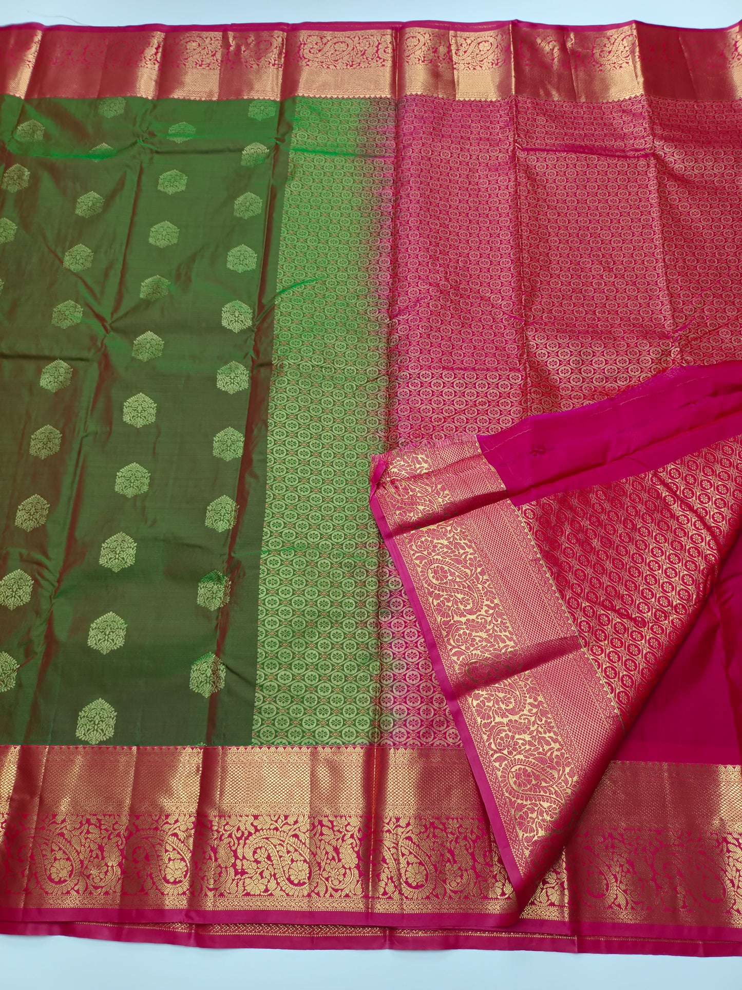 KANCHIPURAM SEMI SILK SAREE
