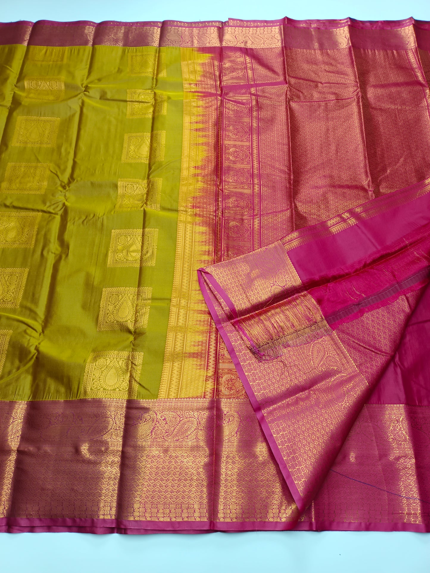 KANCHIPURAM SEMI SILK SAREE