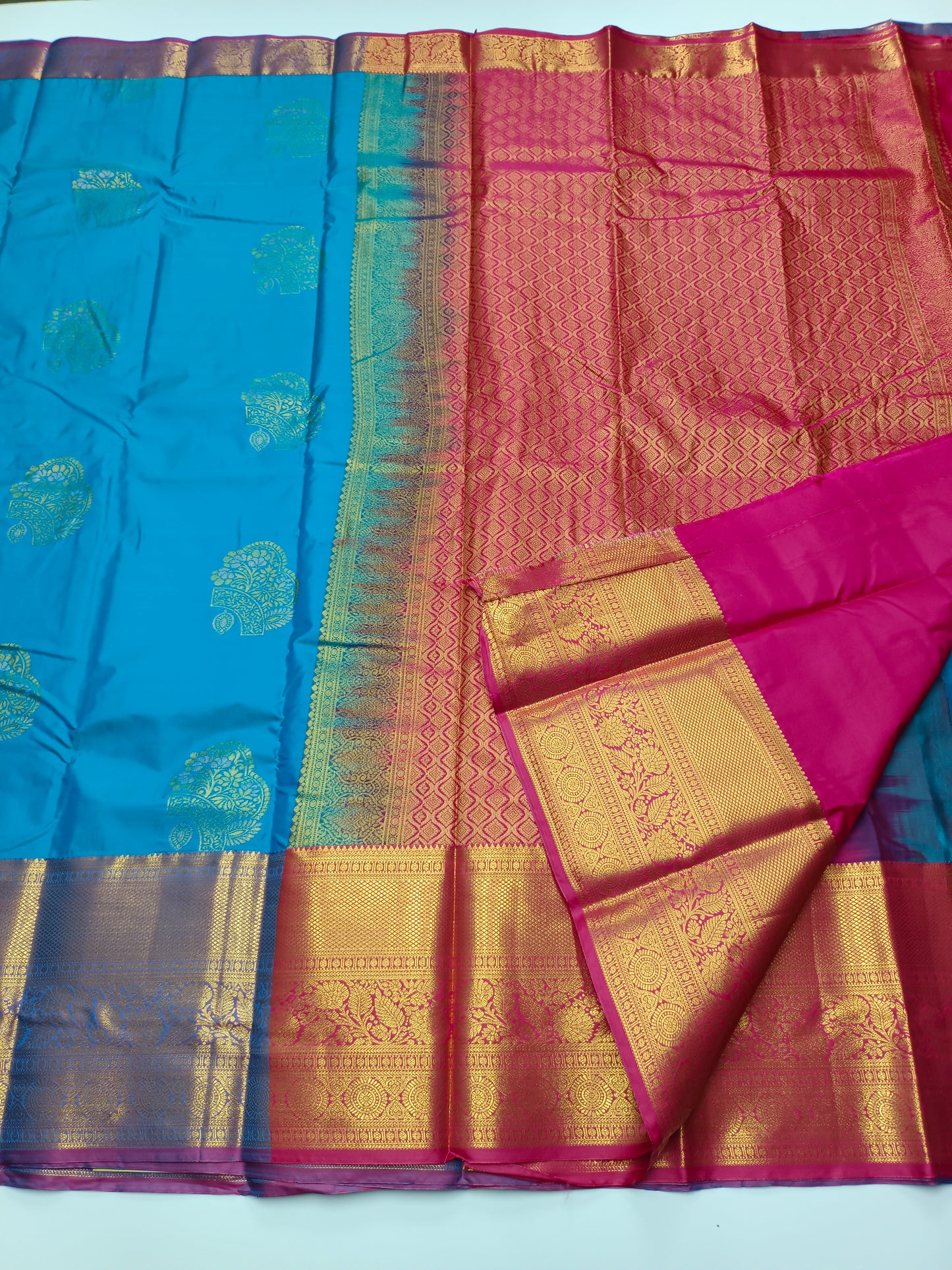 KANCHIPURAM SEMI SILK SAREE