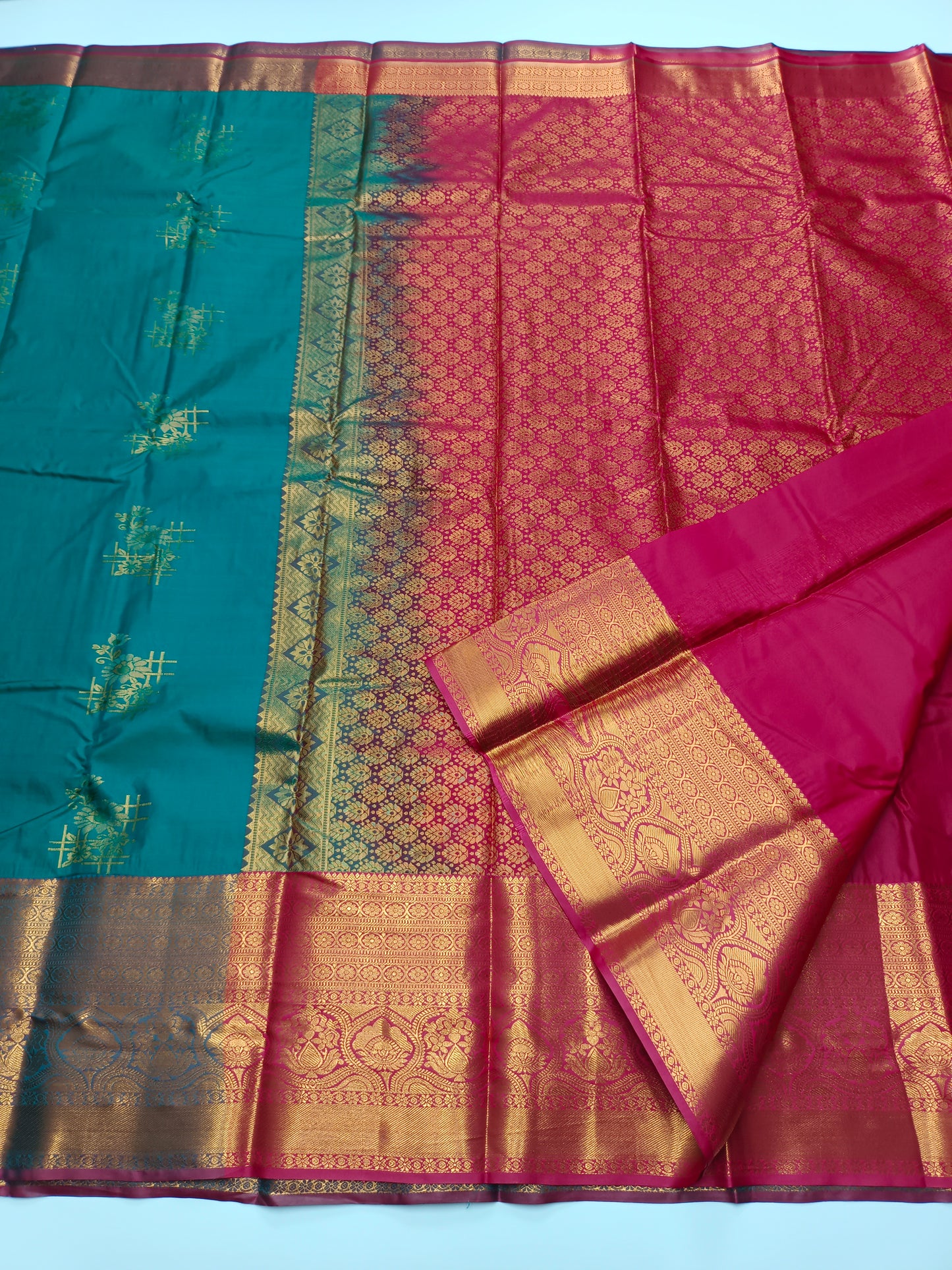 KANCHIPURAM SEMI SILK SAREE