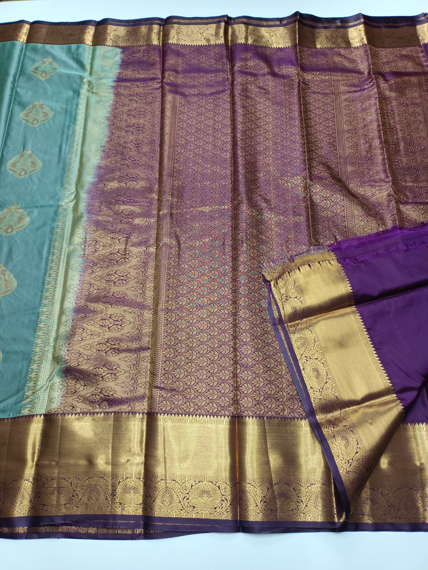 KANCHIPURAM SEMI SILK SAREE