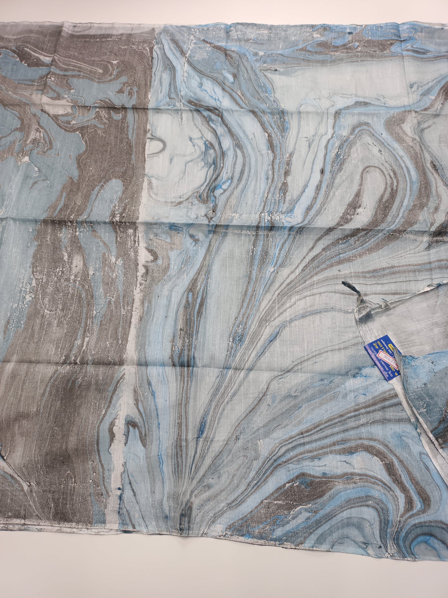 FANCY MARBLE PRINTED BHAGALPURI SAREE