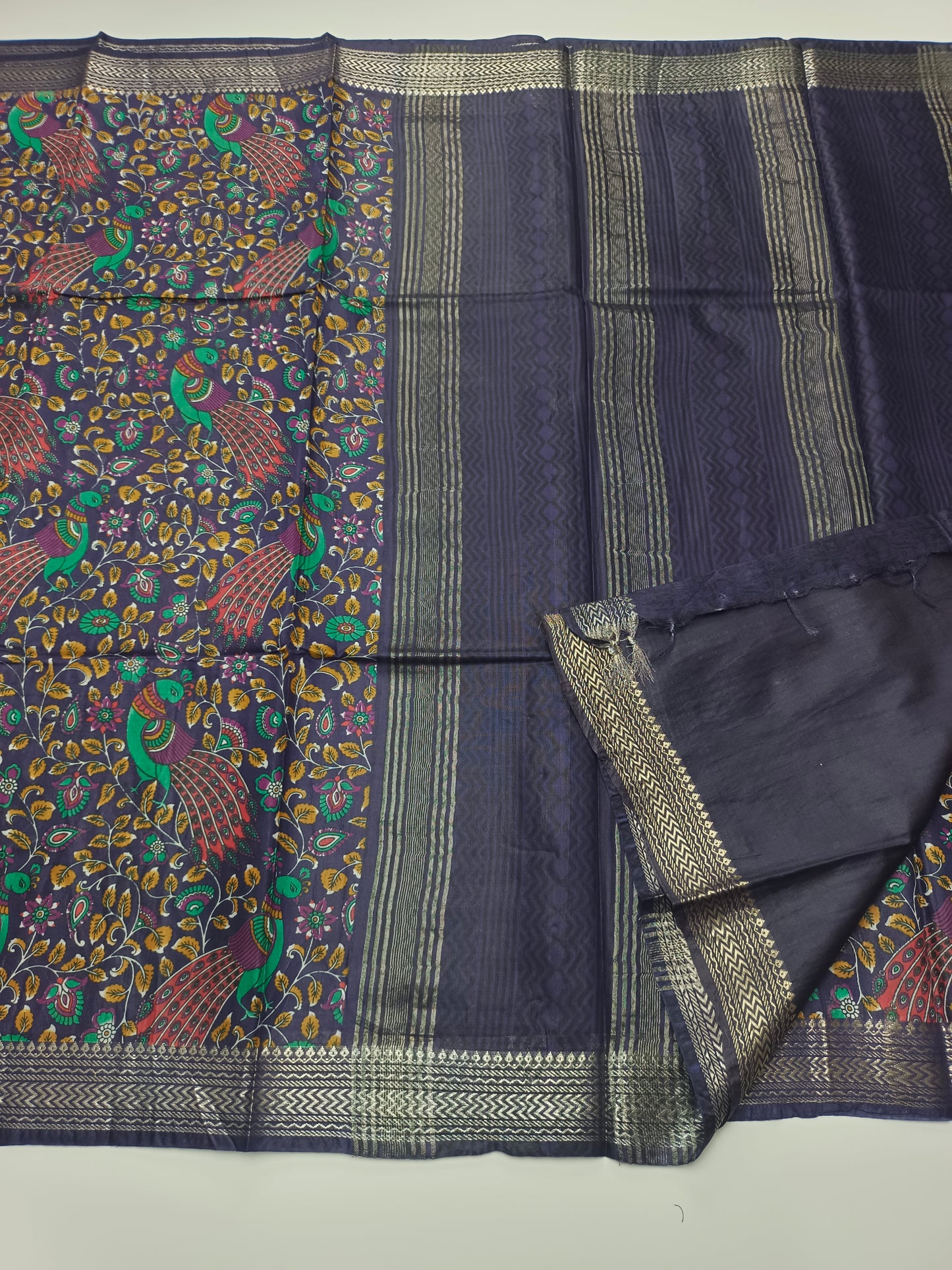 FANCY MAHESHWARI PRINTED BHAGALPURI SAREE
