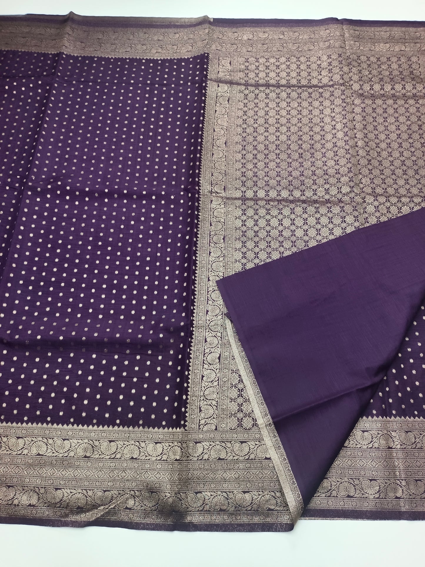 SEMI SOFT BANARASI CREPE SAREE