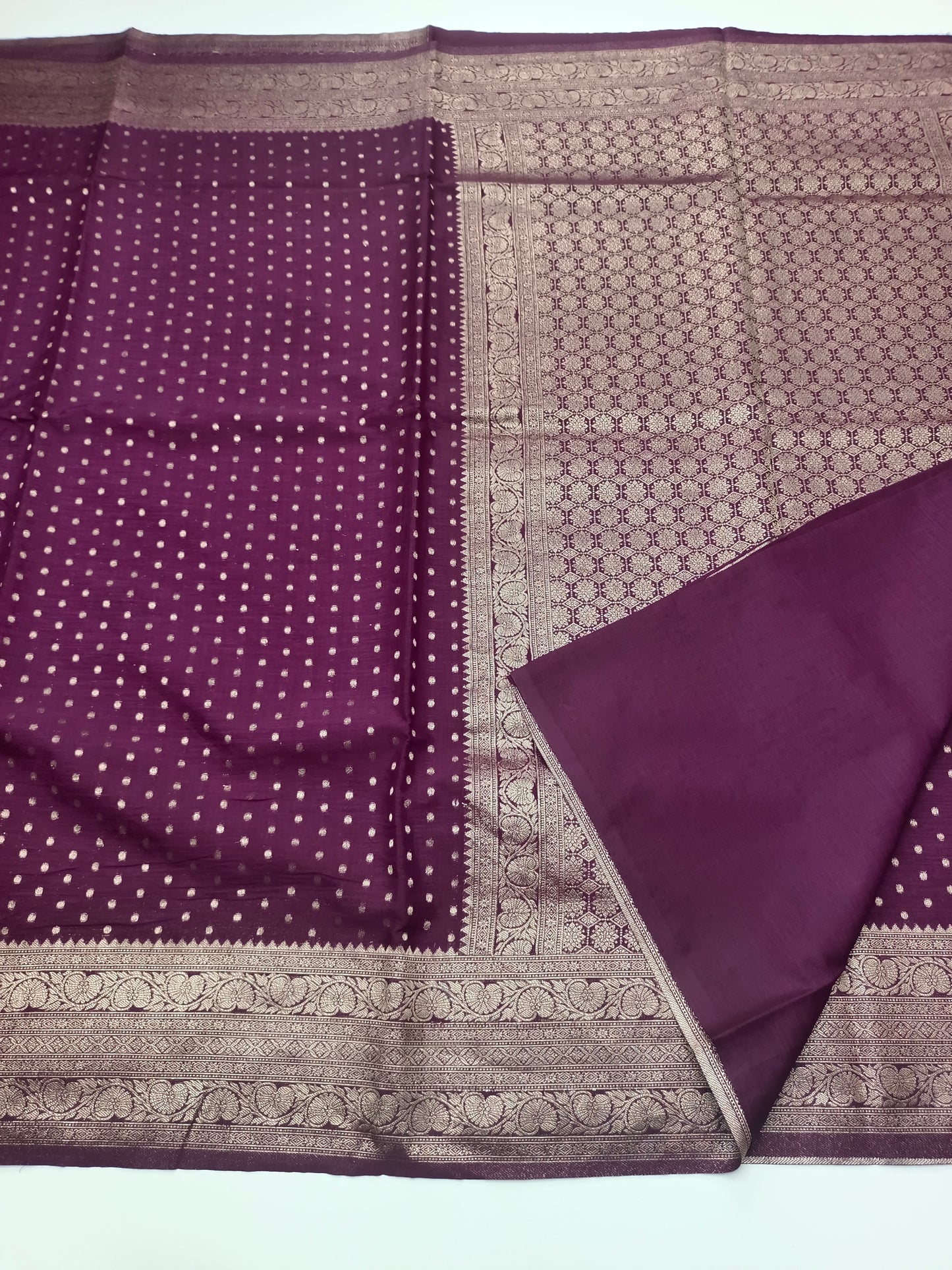 SEMI SOFT BANARASI CREPE SAREE