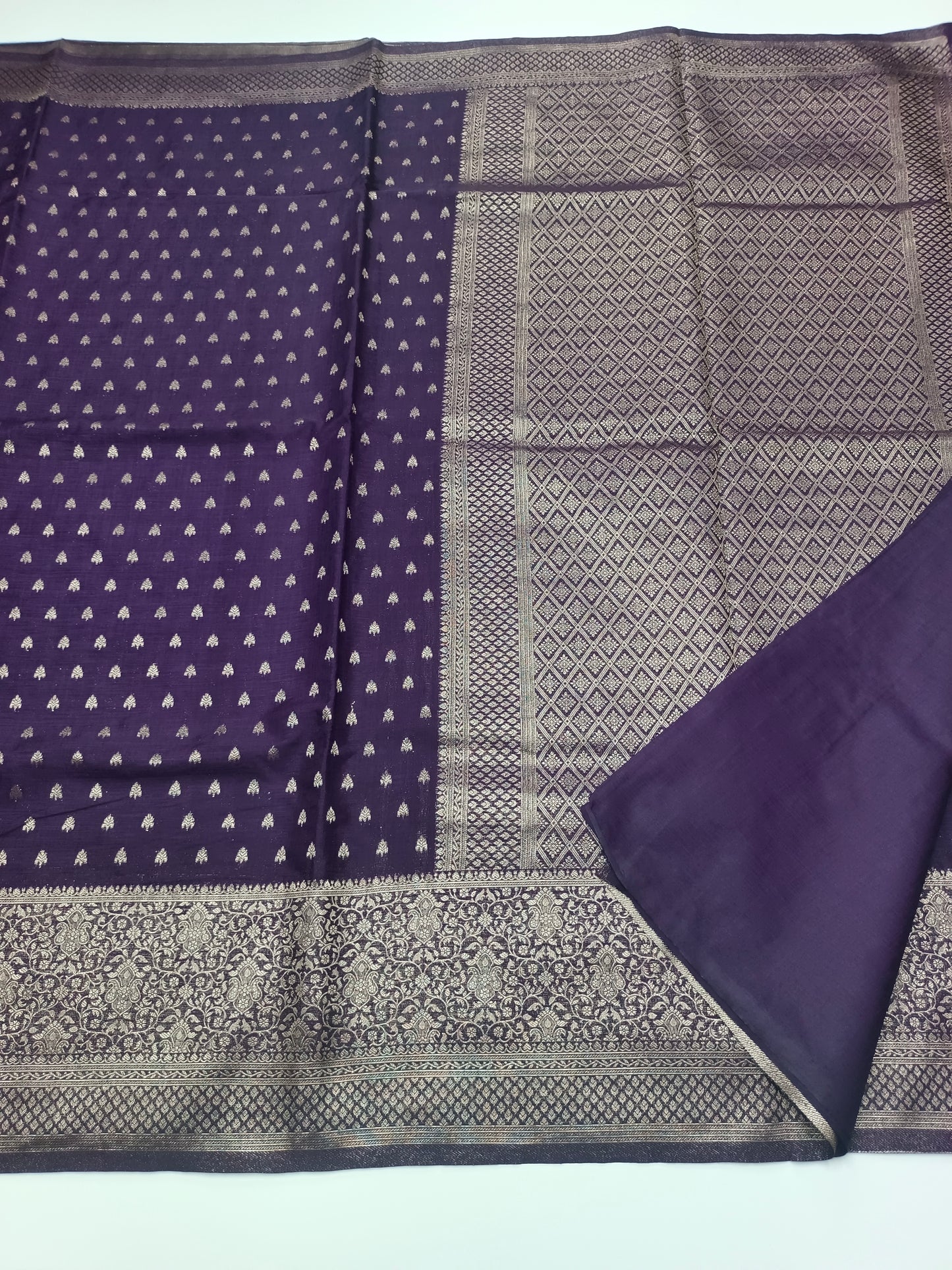 SEMI SOFT BANARASI CREPE SAREE