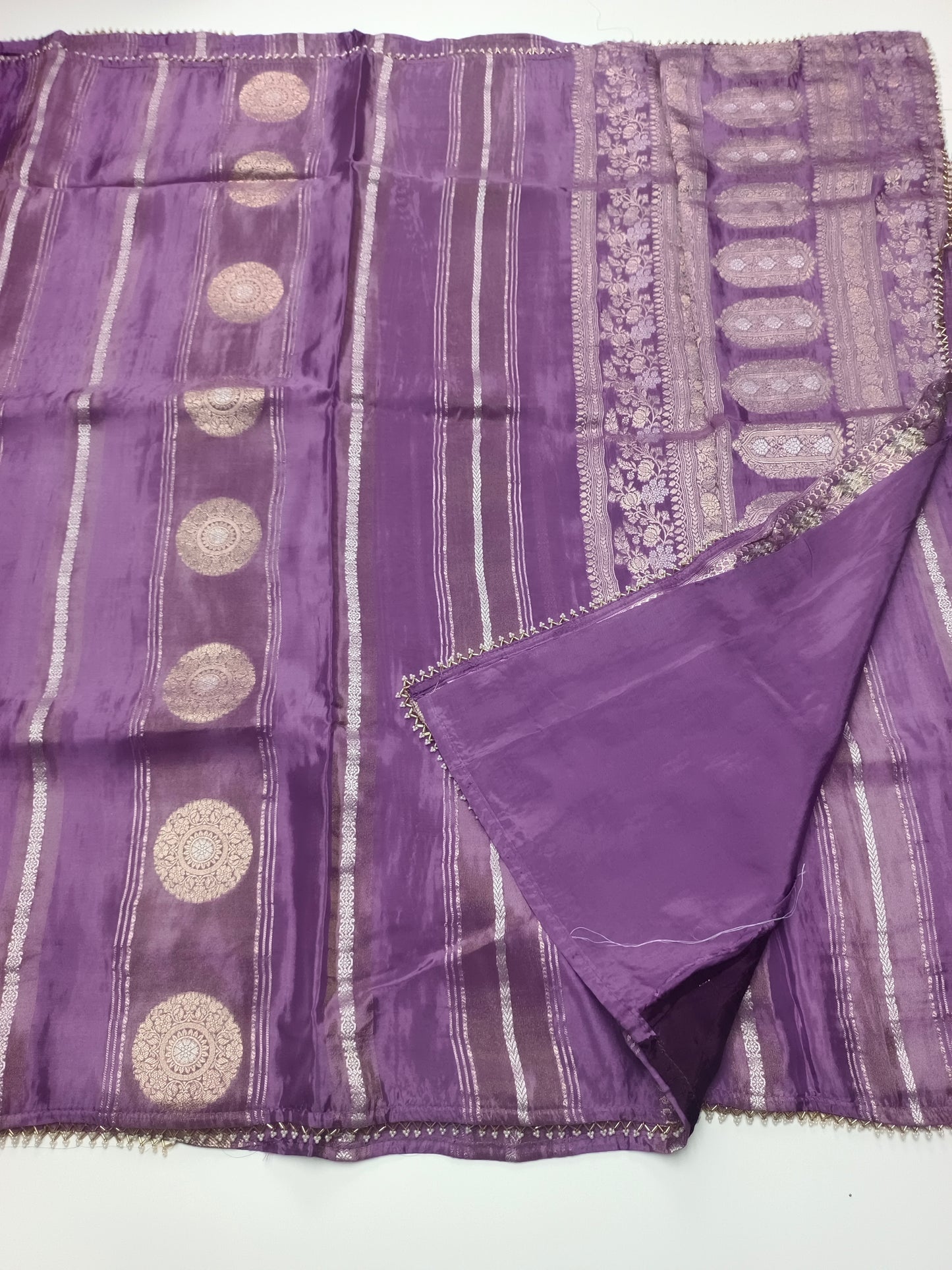 FANCY SATIN CREPE SILK SAREE