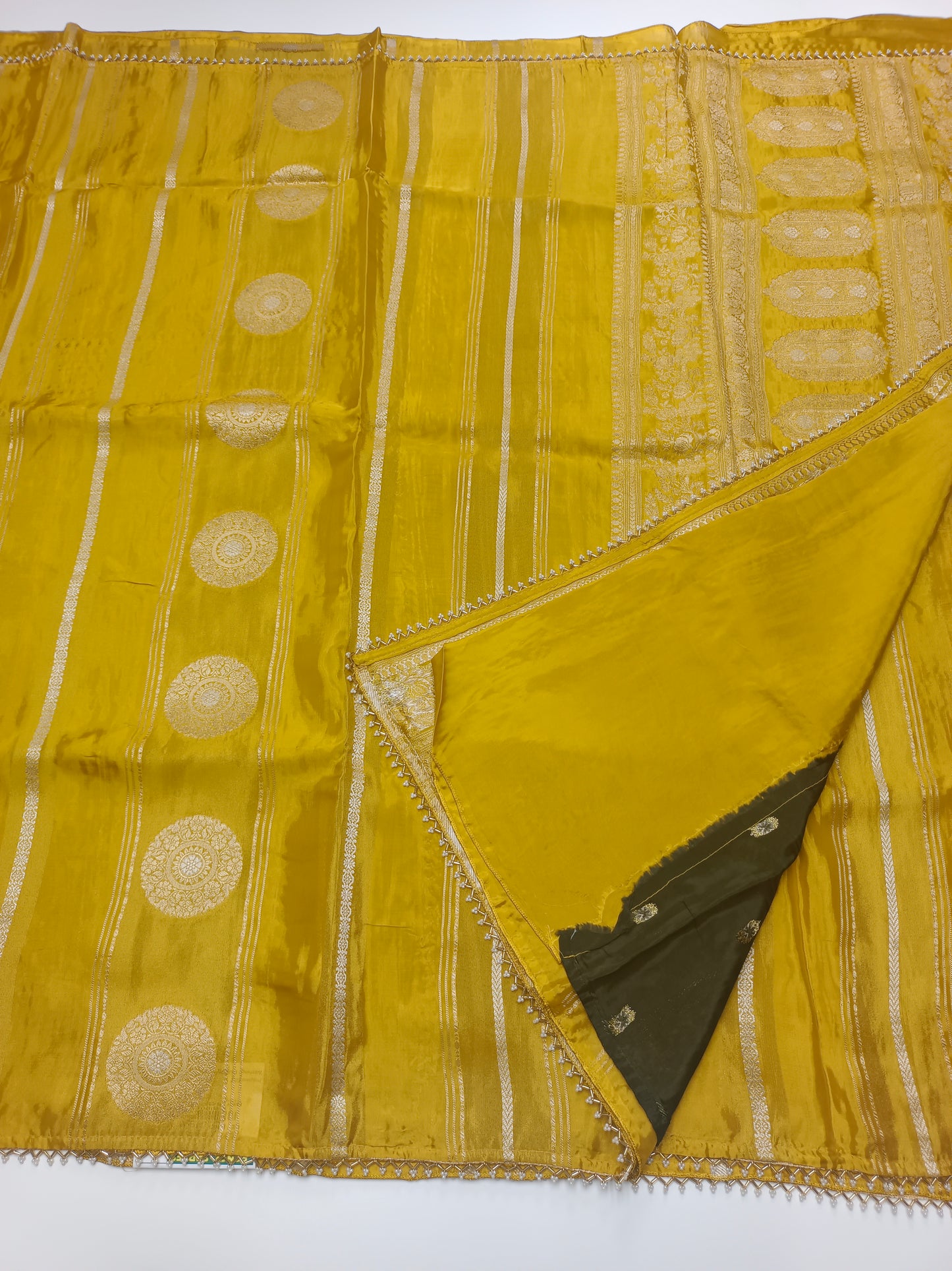 FANCY SATIN CREPE SILK SAREE