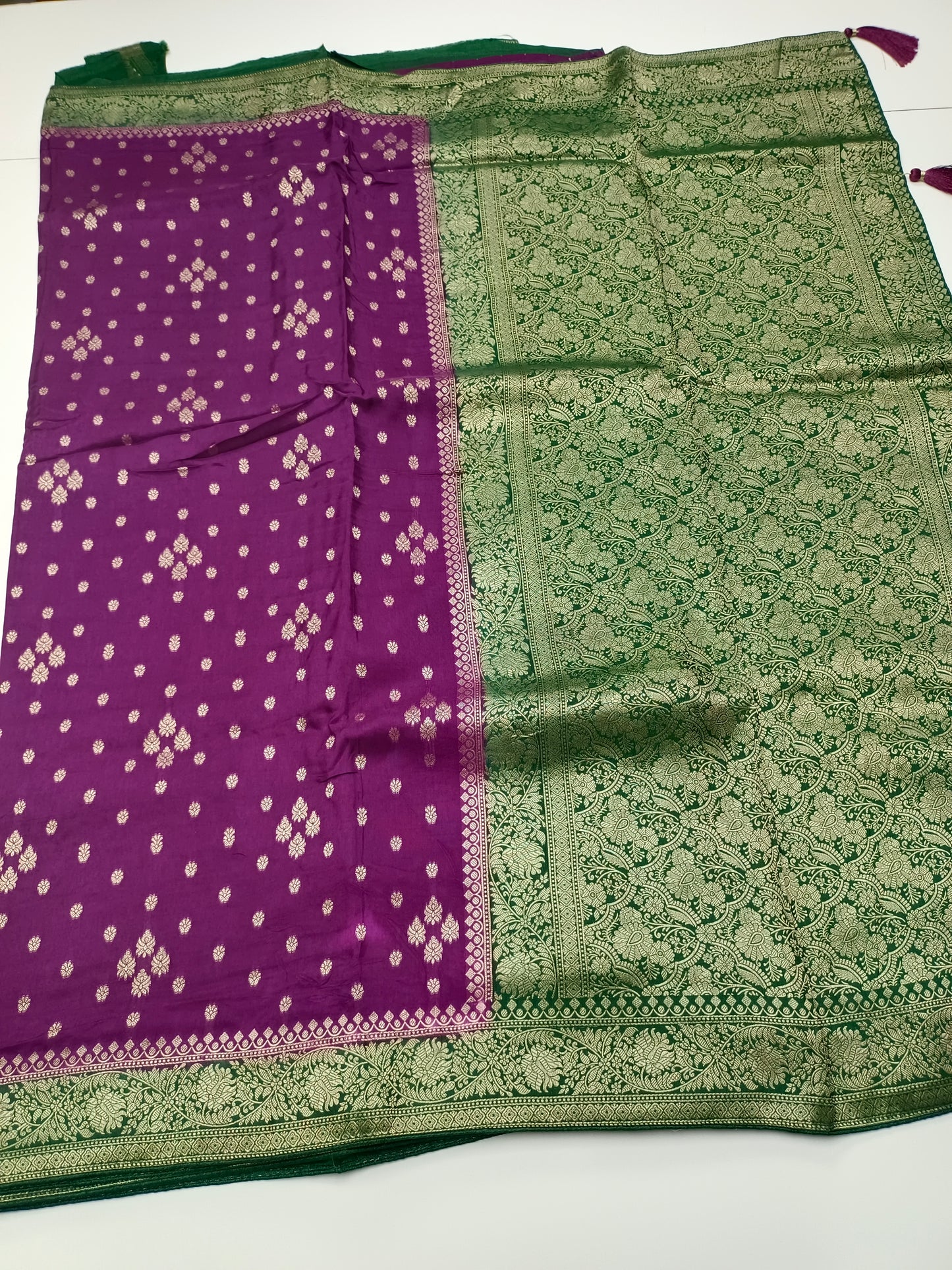 FANCY SEMI DOLA SILK SAREE (SPECIAL 30% DISCOUNT)