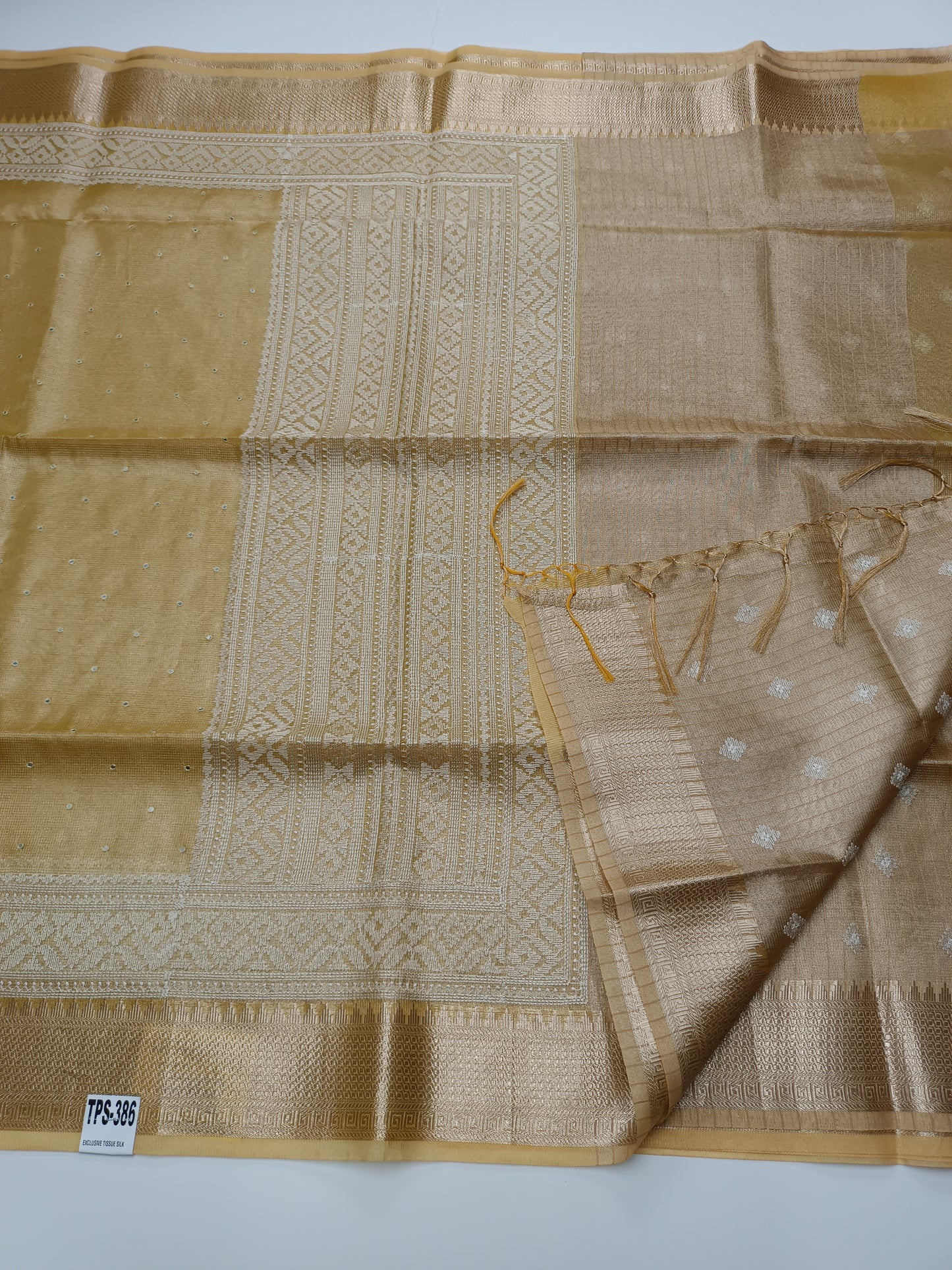 FANCY TISSUE KOTA EMBROIDERY SAREE (SPECIAL 30% DISCOUNT)