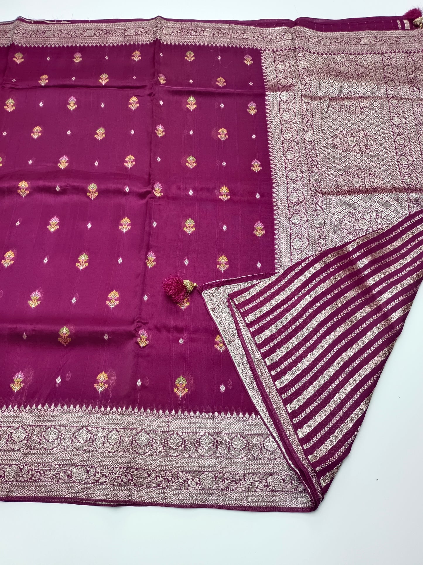 FANCY SEMI DOLA SILK SAREE (SPECIAL 30% DISCOUNT)