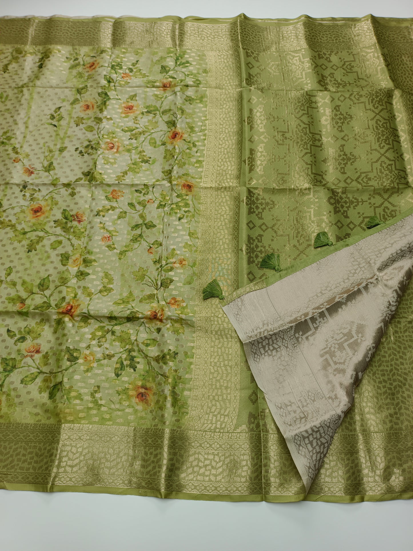 FANCY TUSSER SILK SAREE (SPECIAL 30% DISCOUNT)