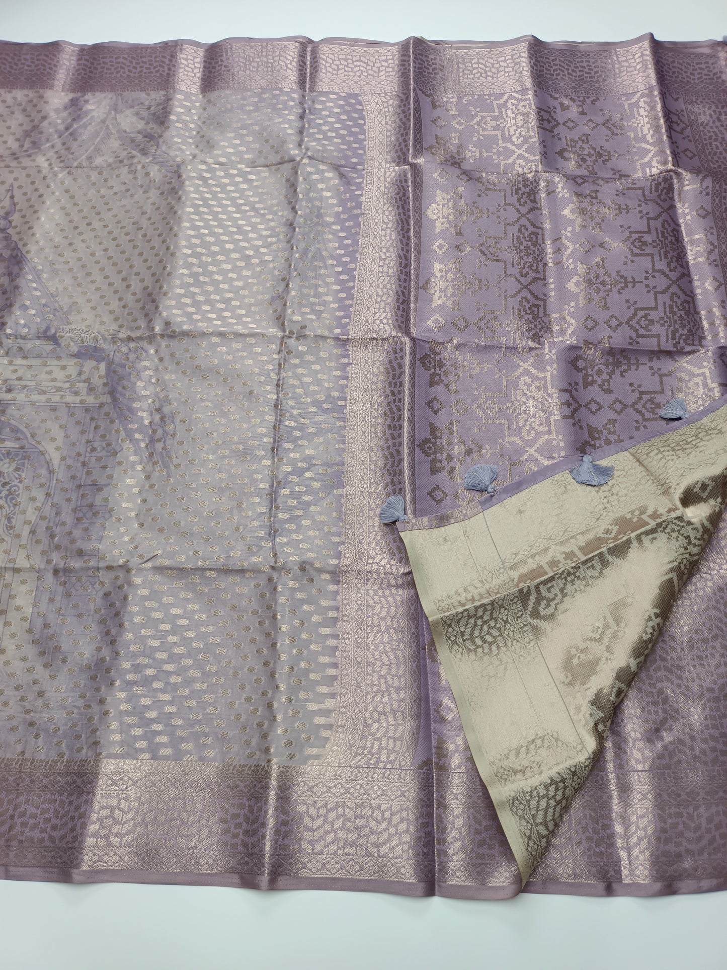 FANCY TUSSER SILK SAREE (SPECIAL 30% DISCOUNT)