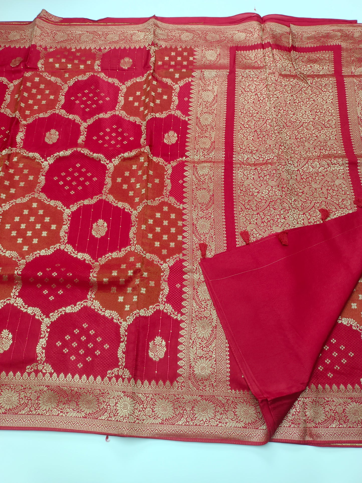 FANCY SEMI DOLA SILK SAREE (SPECIAL 30% DISCOUNT)