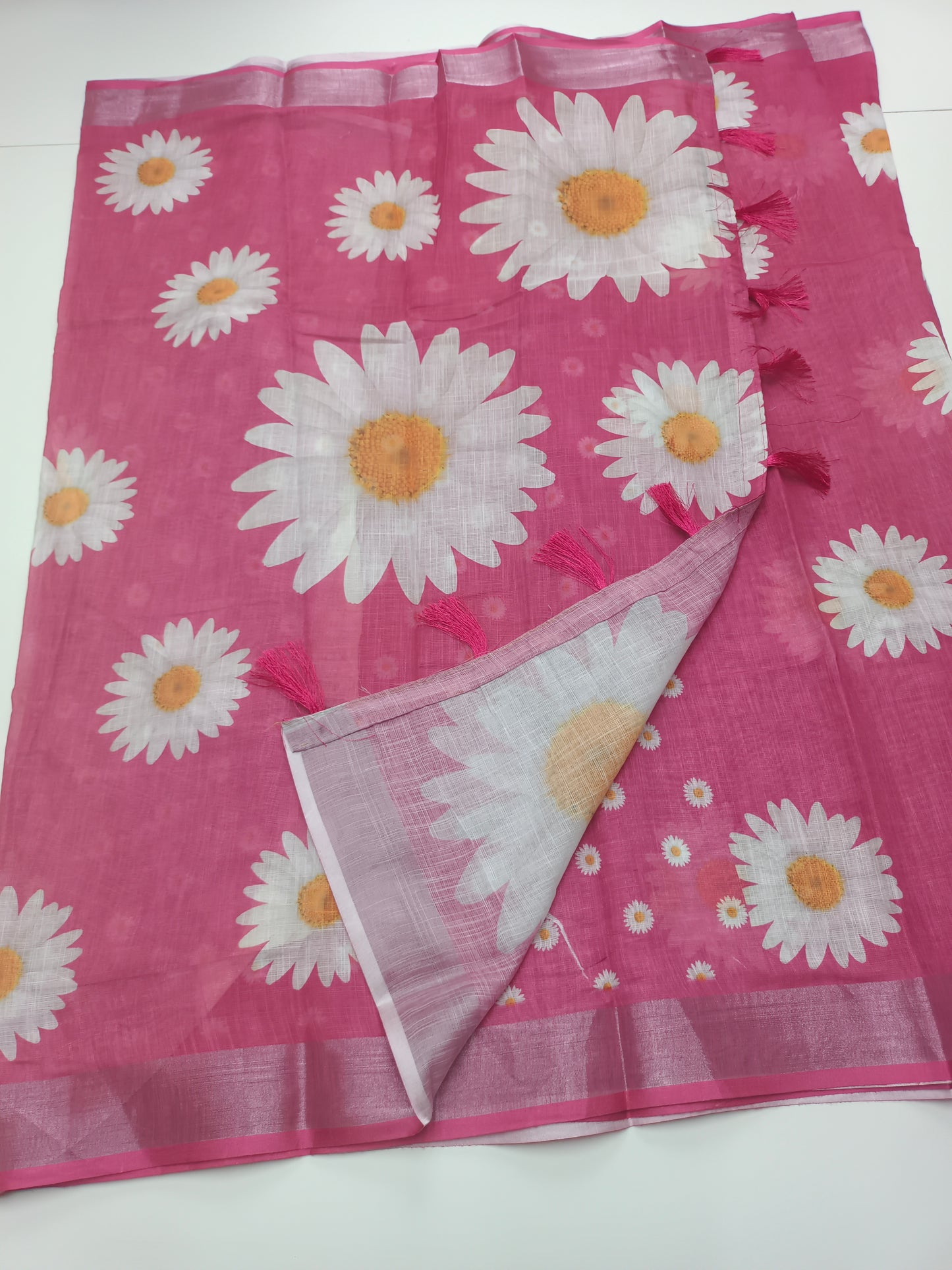FANCY LENIN COTTON SAREE