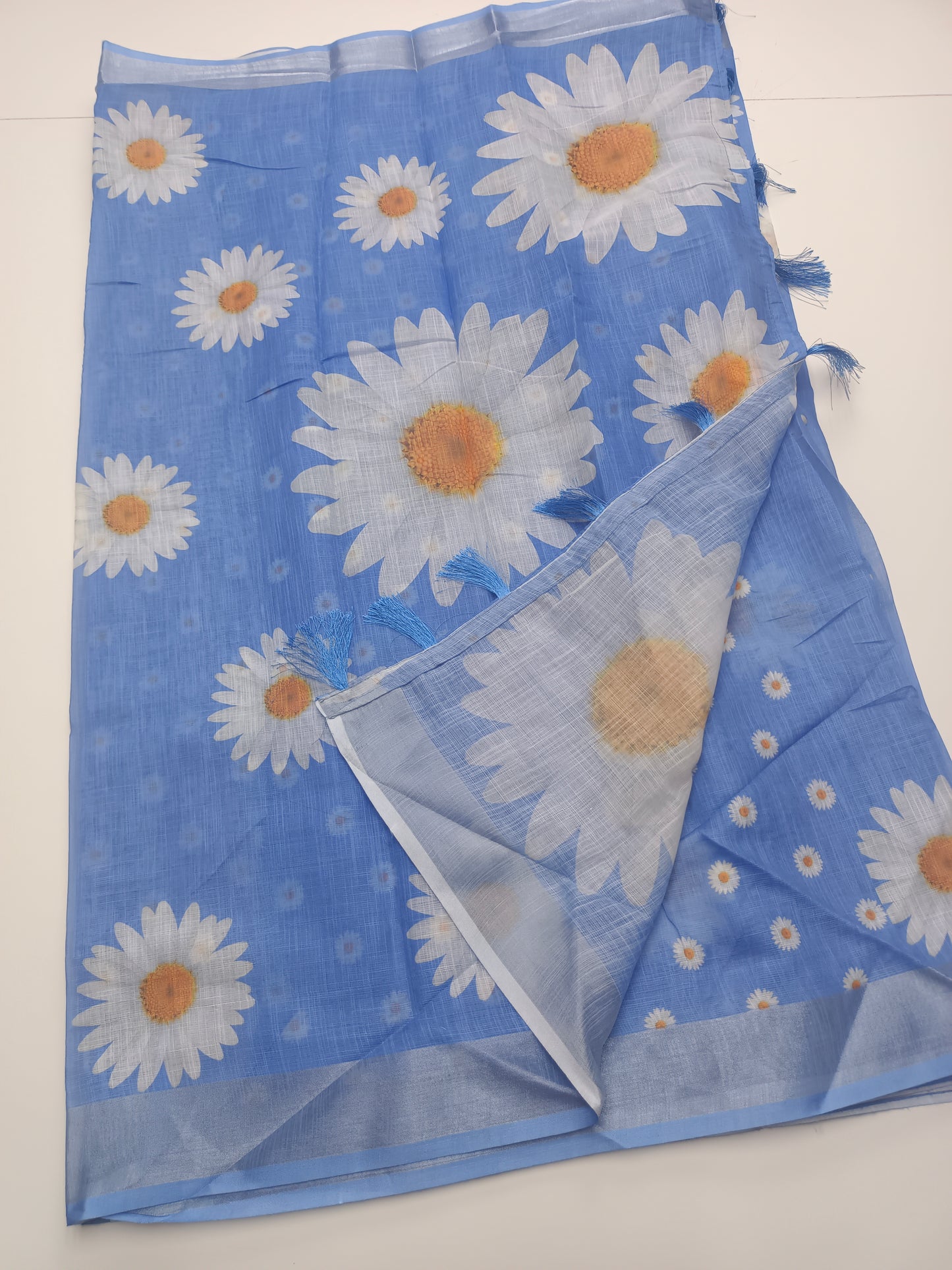 FANCY LENIN COTTON SAREE