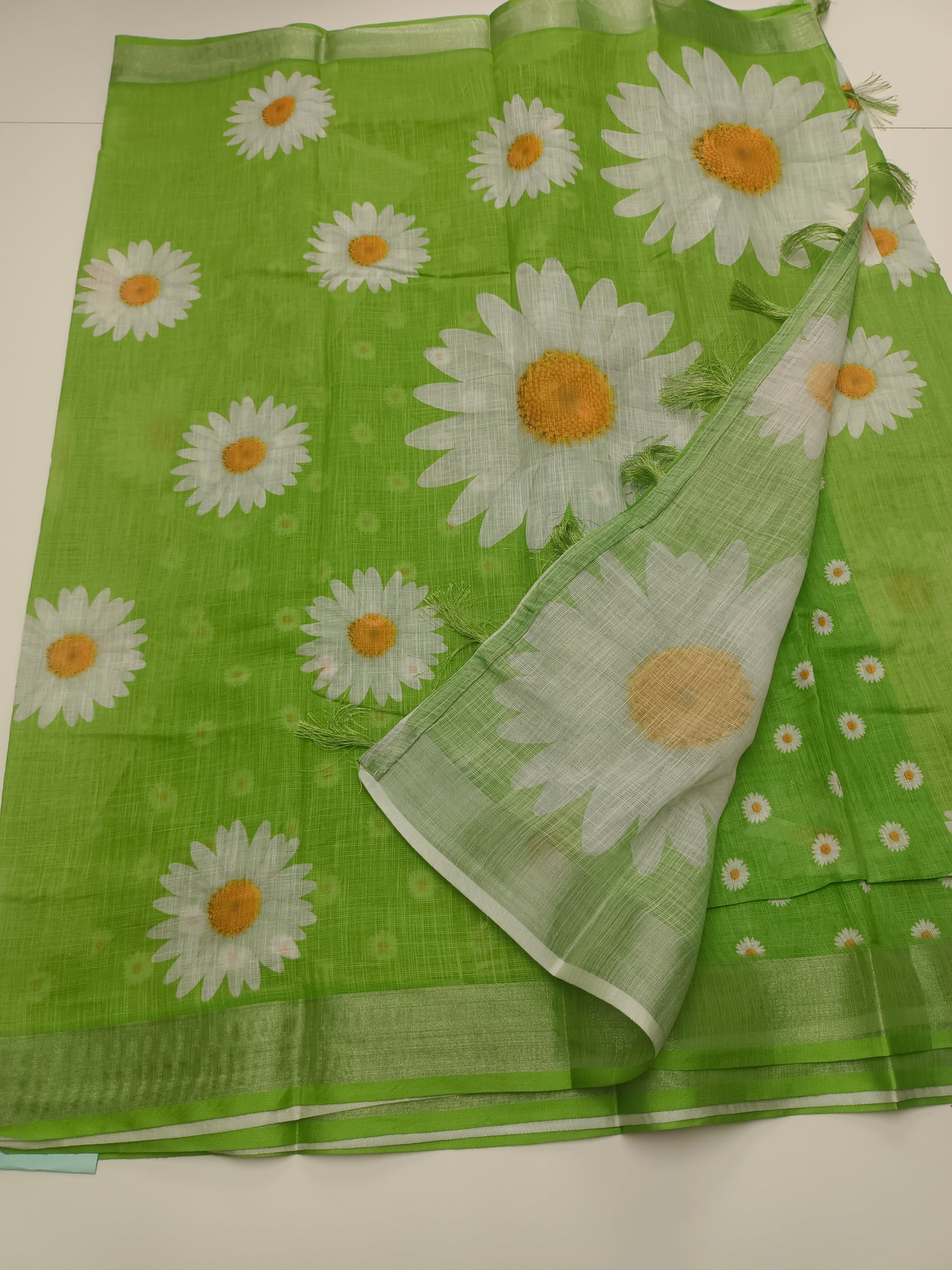 FANCY LENIN COTTON SAREE