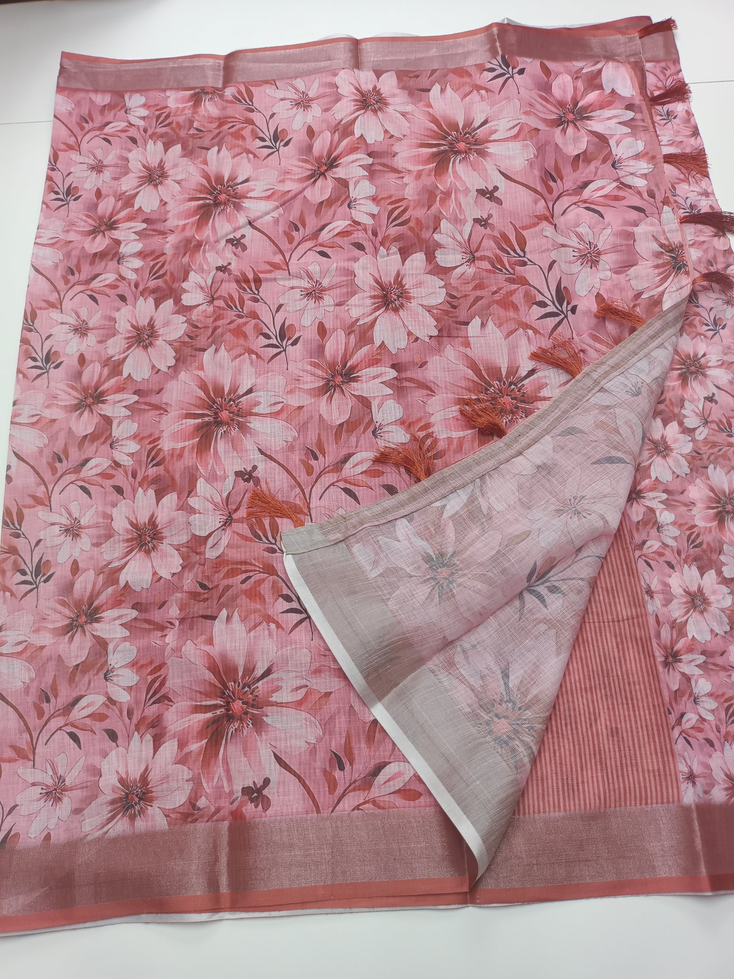 FANCY LENIN COTTON SAREE