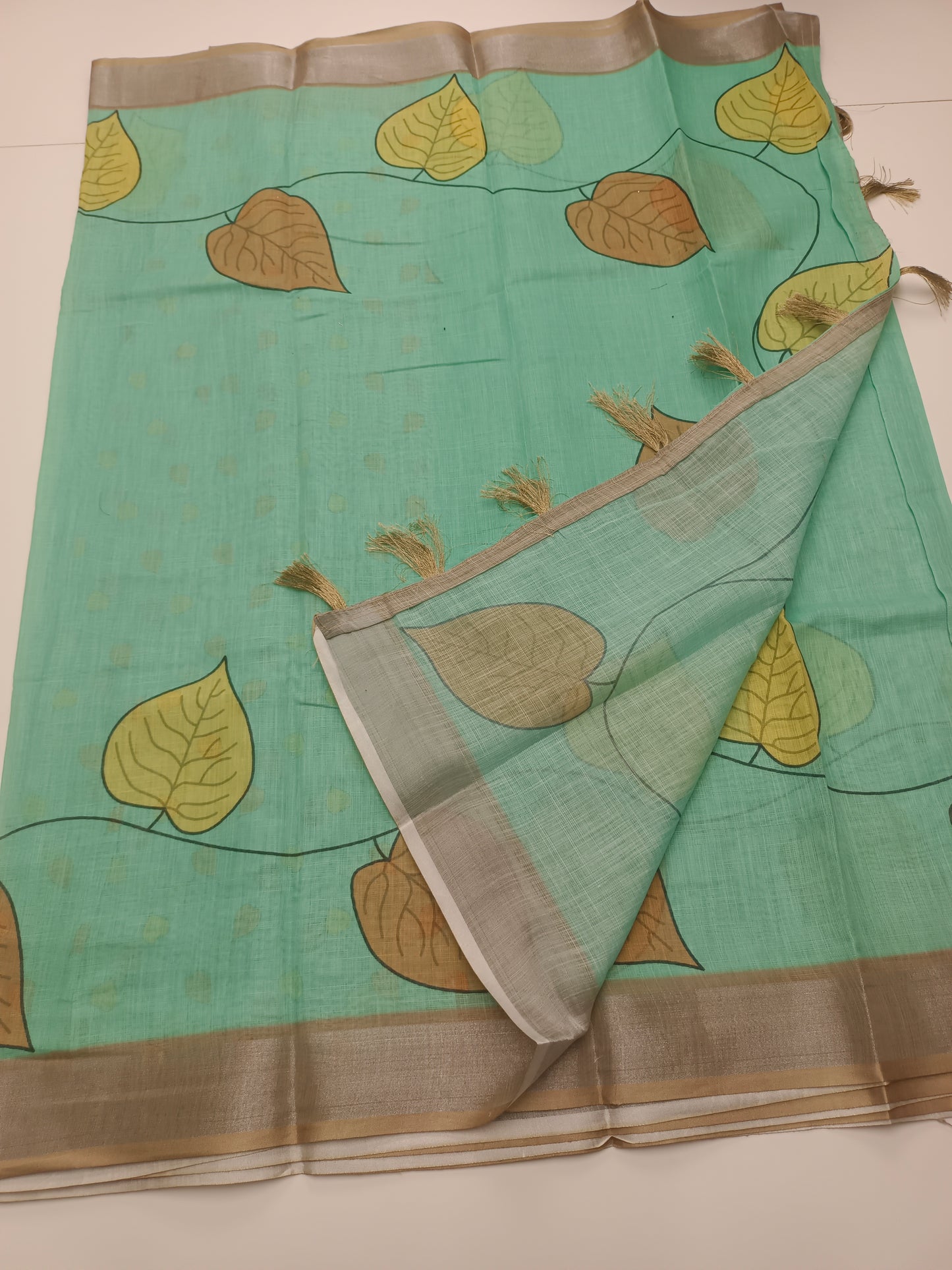 FANCY LENIN COTTON SAREE