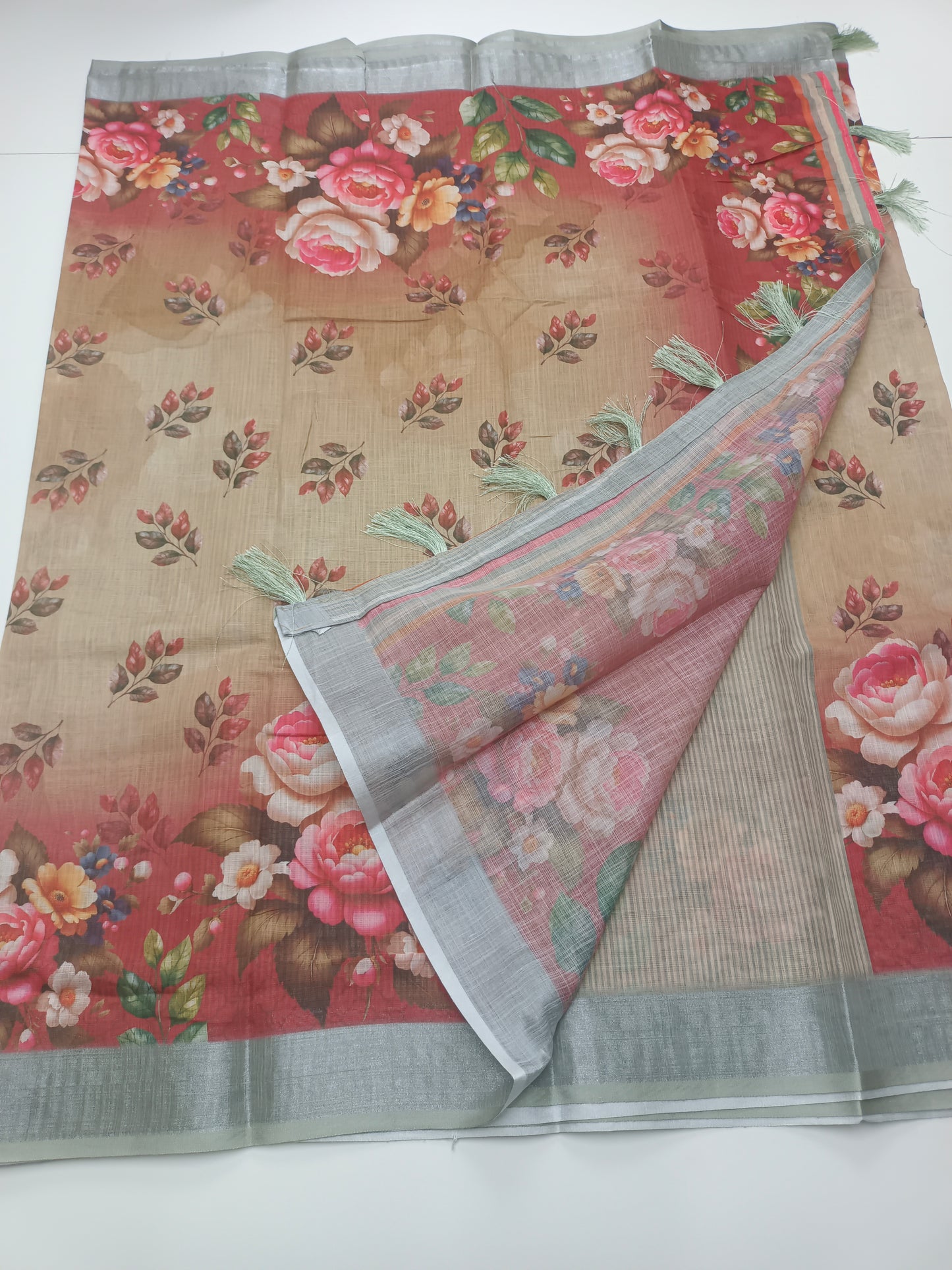 FANCY LENIN COTTON SAREE