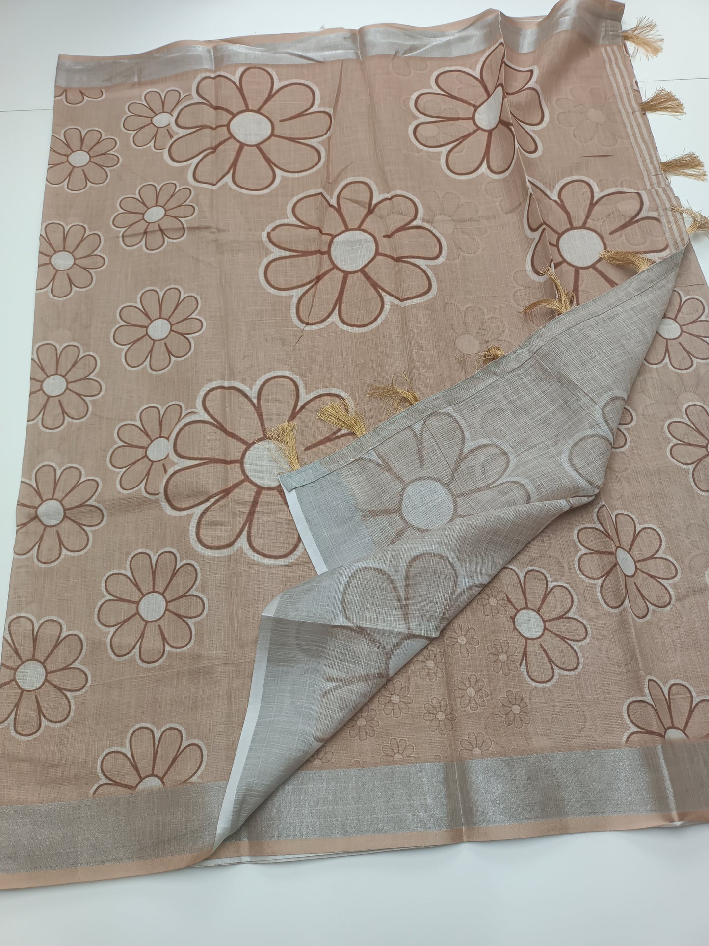 FANCY LENIN COTTON SAREE