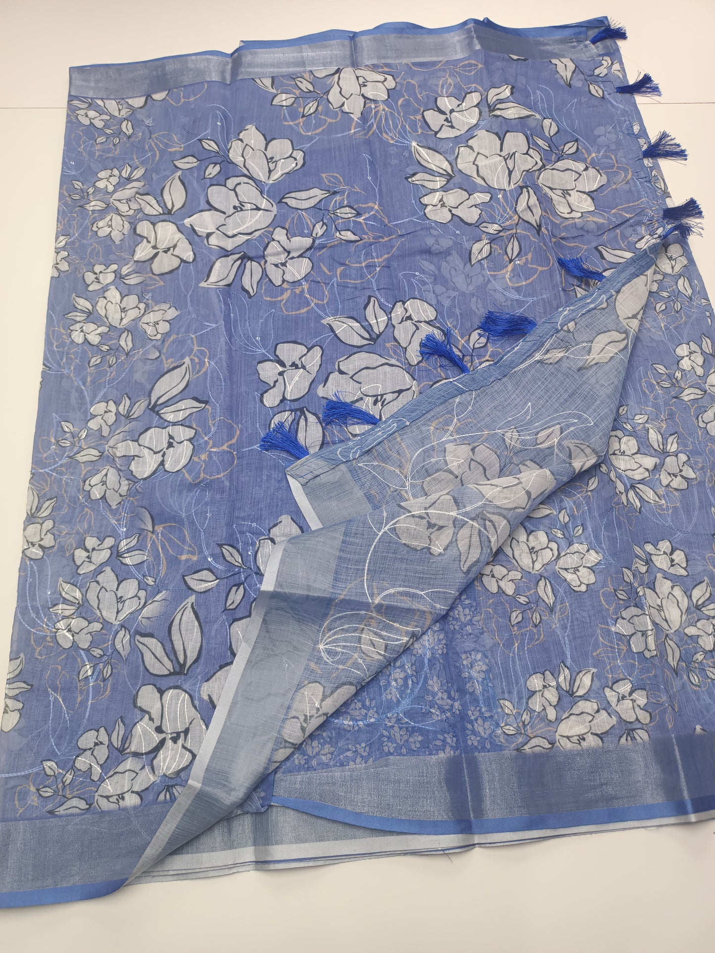 FANCY LENIN COTTON SAREE