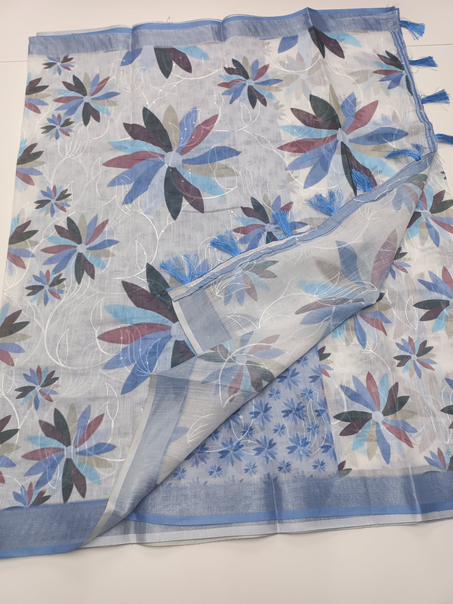 FANCY LENIN COTTON SAREE